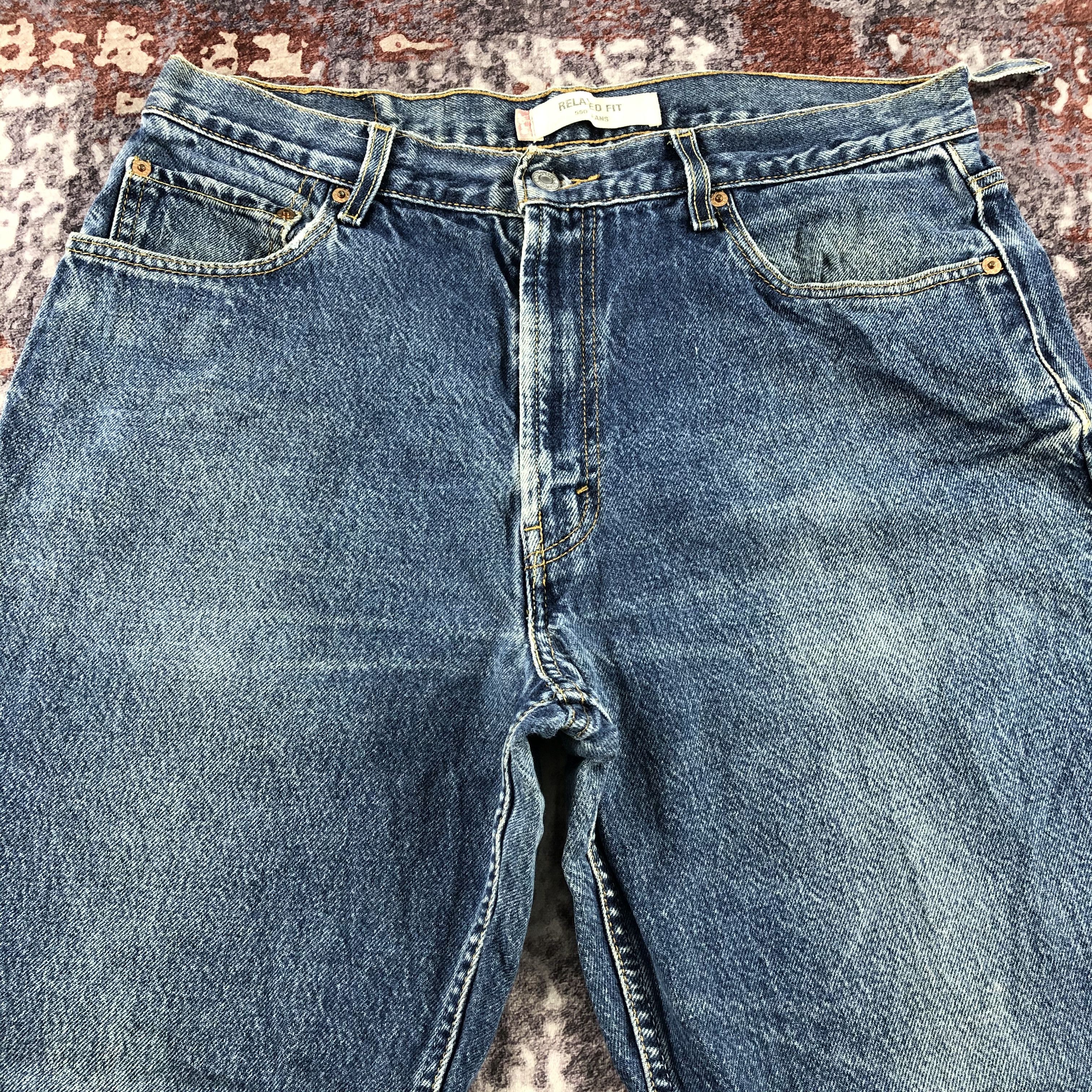 Levi's × Vintage Vintage Blue Wash Levis 550 Jeans-JM2977 Size US 35 - 3 Thumbnail