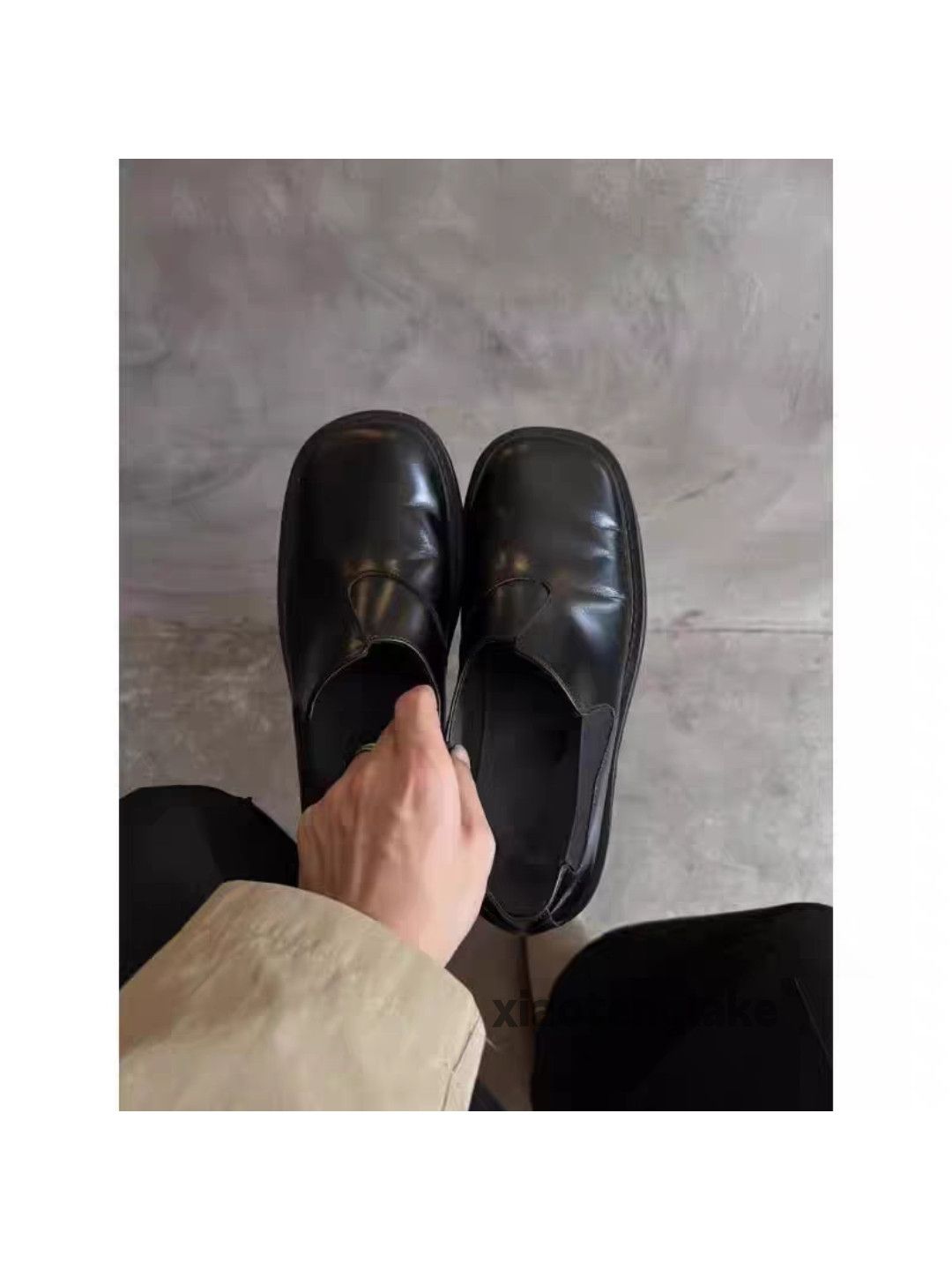 Vintage Utility retro y2k slip on yuppie workwear leather shoes Size US 12 / EU 45 - 9 Thumbnail