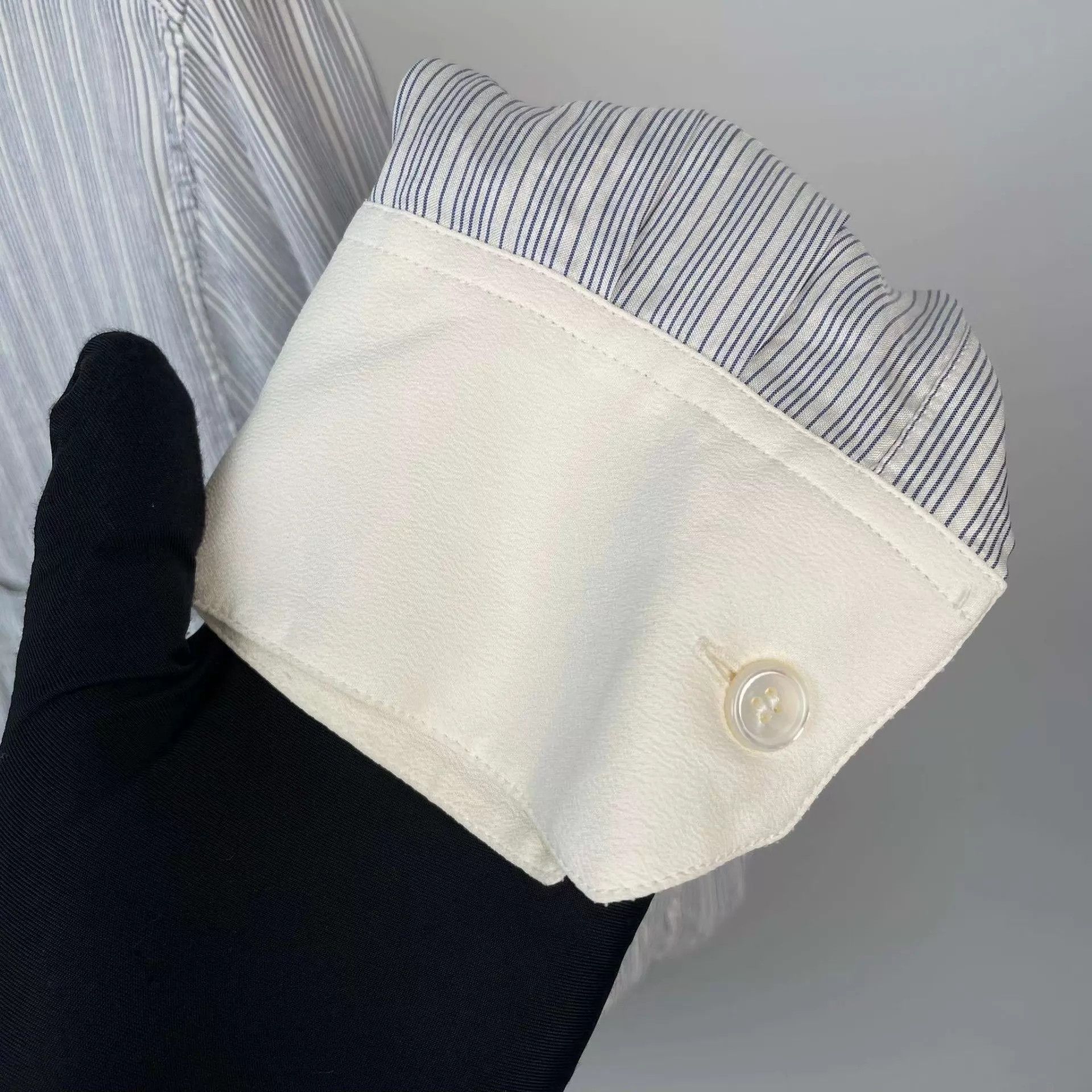 Celine Celine 95 New LS Stripe Shirt FR 38 Size US S / EU 44-46 / 1 - 7 Thumbnail
