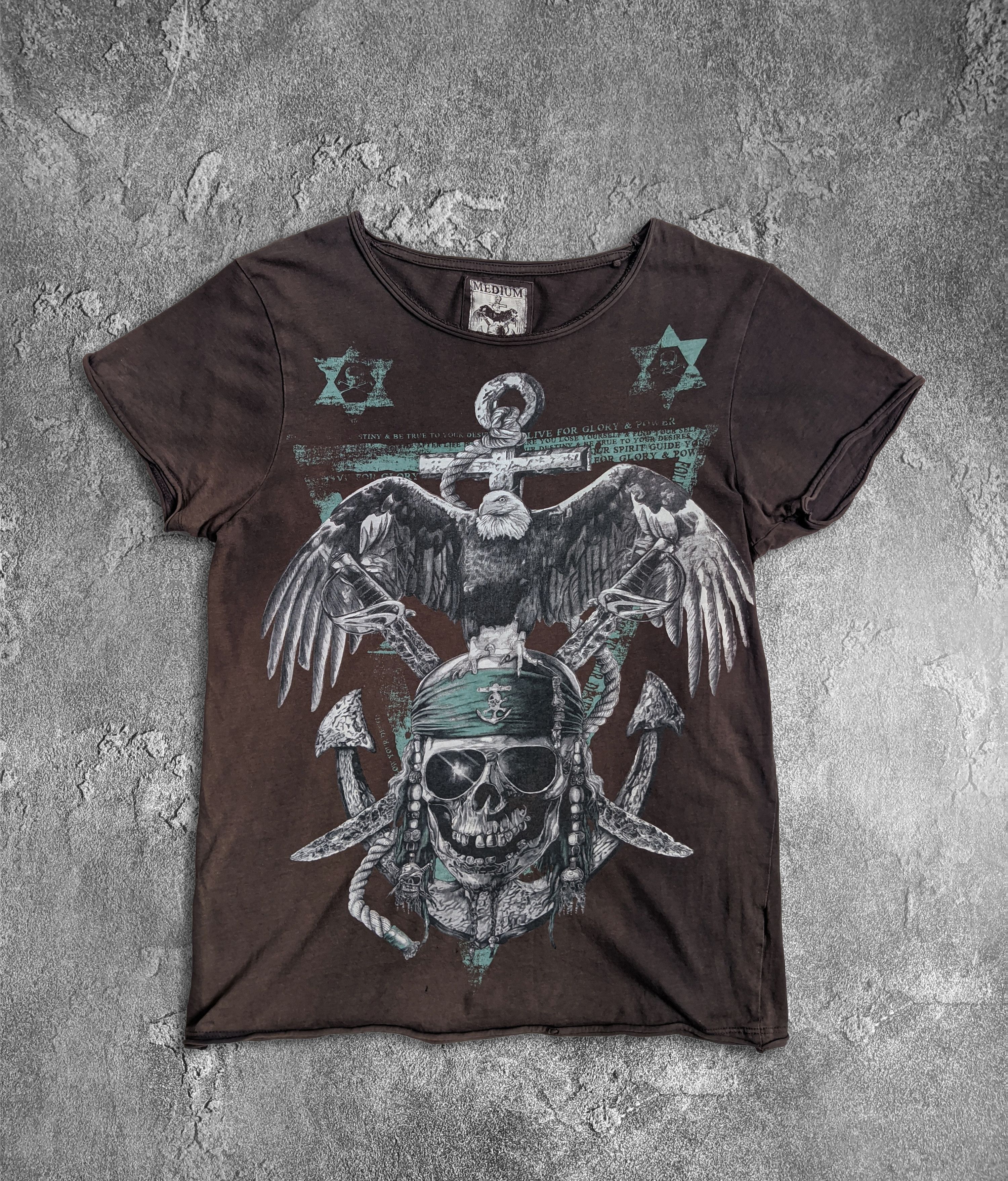 Vintage Vintage tshirt gothic skull printed y2k 90s Size M / US 6-8 / IT 42-44 - 1 Thumbnail