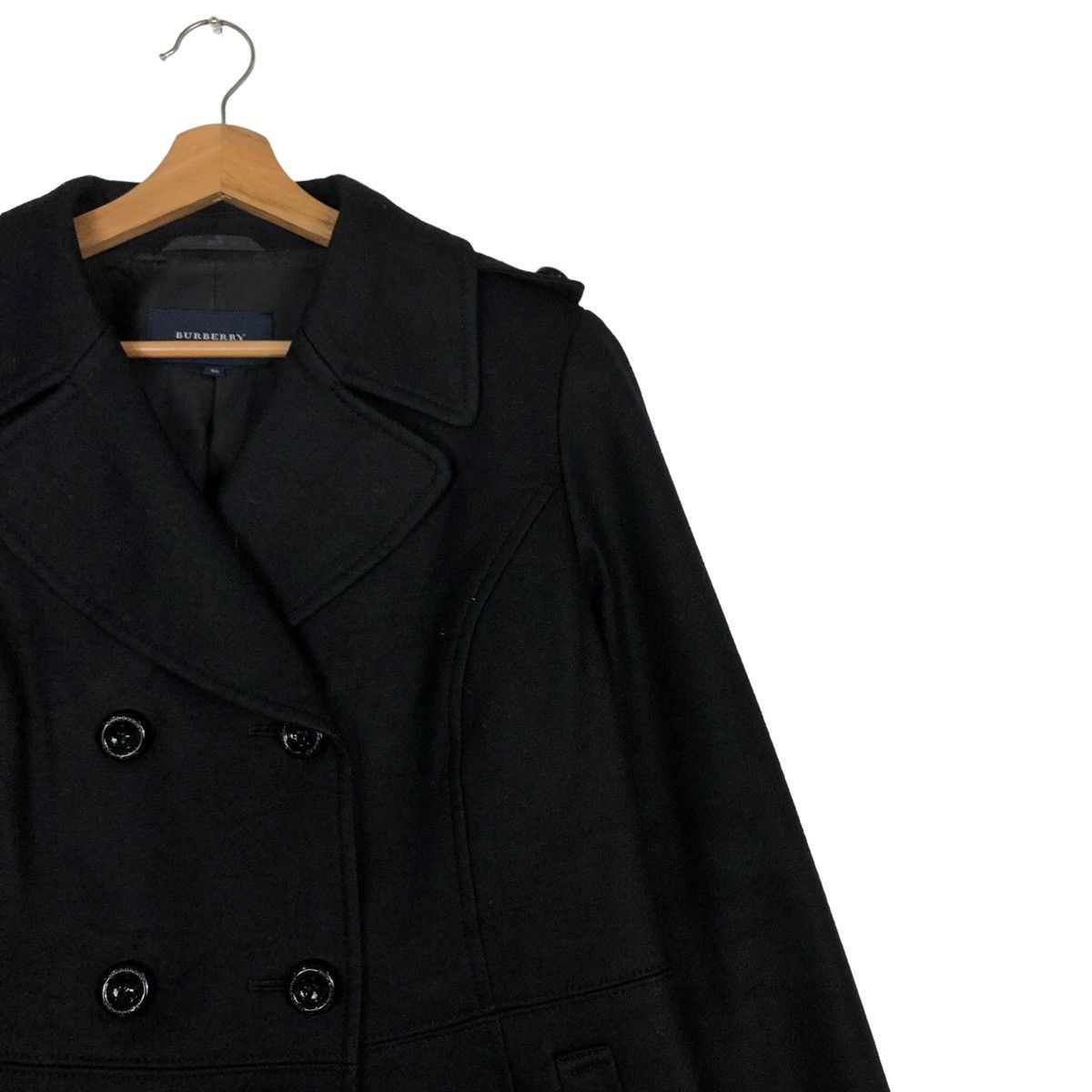 Burberry 🔥VINTAGE CROPPED BIKER JACKET BURBERRY LNDON DOUBLE BREAST Size M / US 6-8 / IT 42-44 - 6 Thumbnail