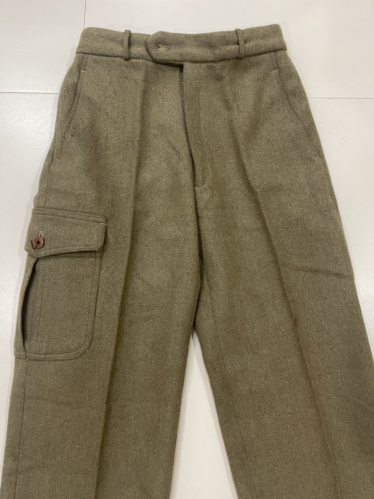 Valentino TRUE VINTAGE HEAVY WOOL PANTS BEIGE VALENTINO Size US 26 / EU 42 - 4 Thumbnail