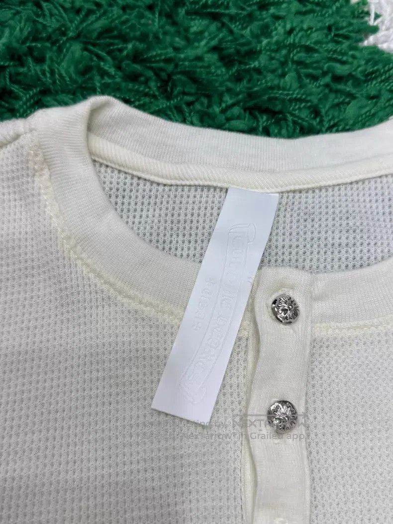 Chrome Hearts CHROME HEARTS Size L Beige Henry Neck Waffle Seven-Eighths Size US L / EU 52-54 / 3 - 3 Thumbnail