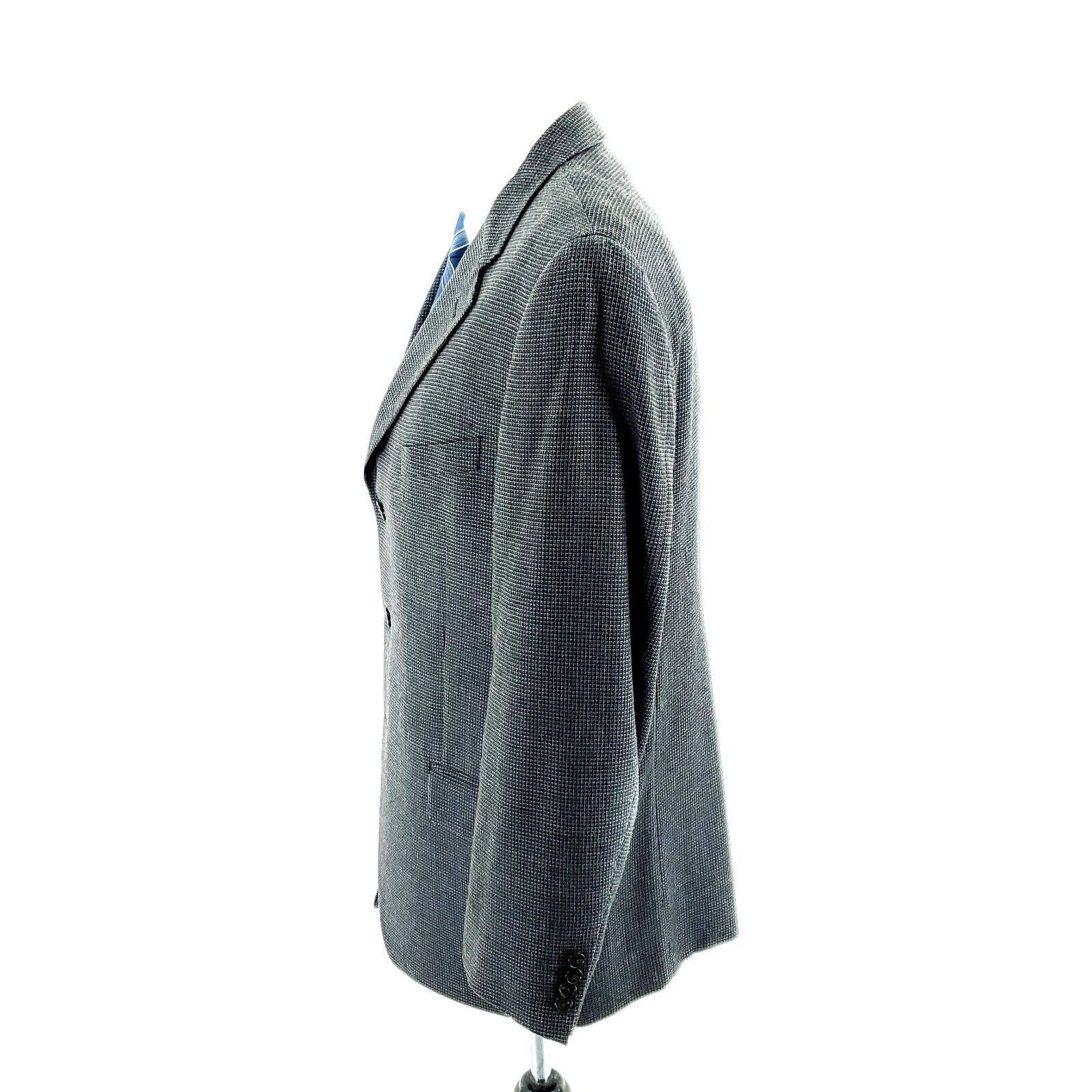 Joseph Abboud Joseph Abboud Silk Tweed Wool 3 Button Sport Coat 40R Blue B Size 40R - 4 Thumbnail