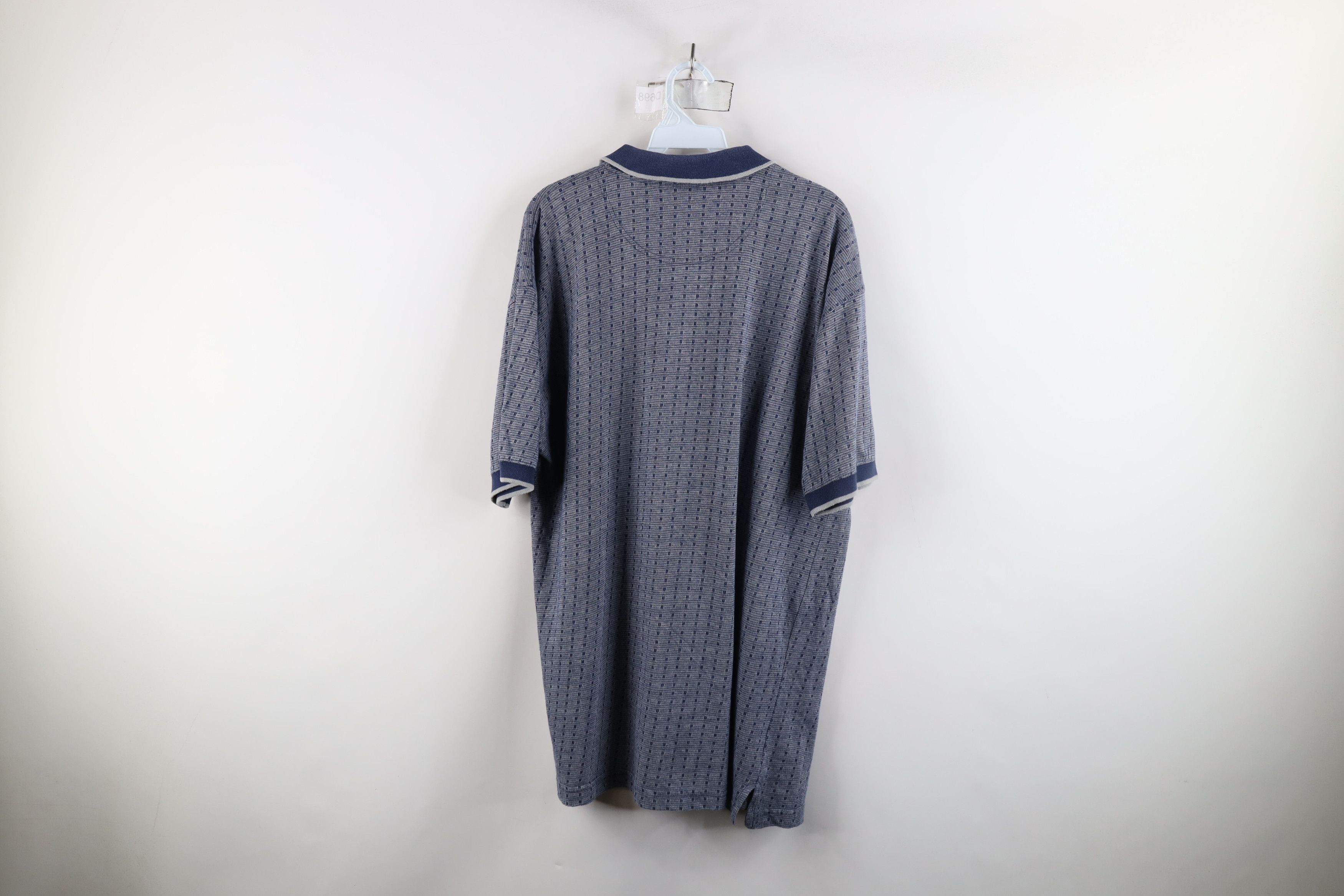 Vintage Vintage 90s Streetwear Geometric Knit Collared Golf Polo Size US L / EU 52-54 / 3 - 8 Thumbnail