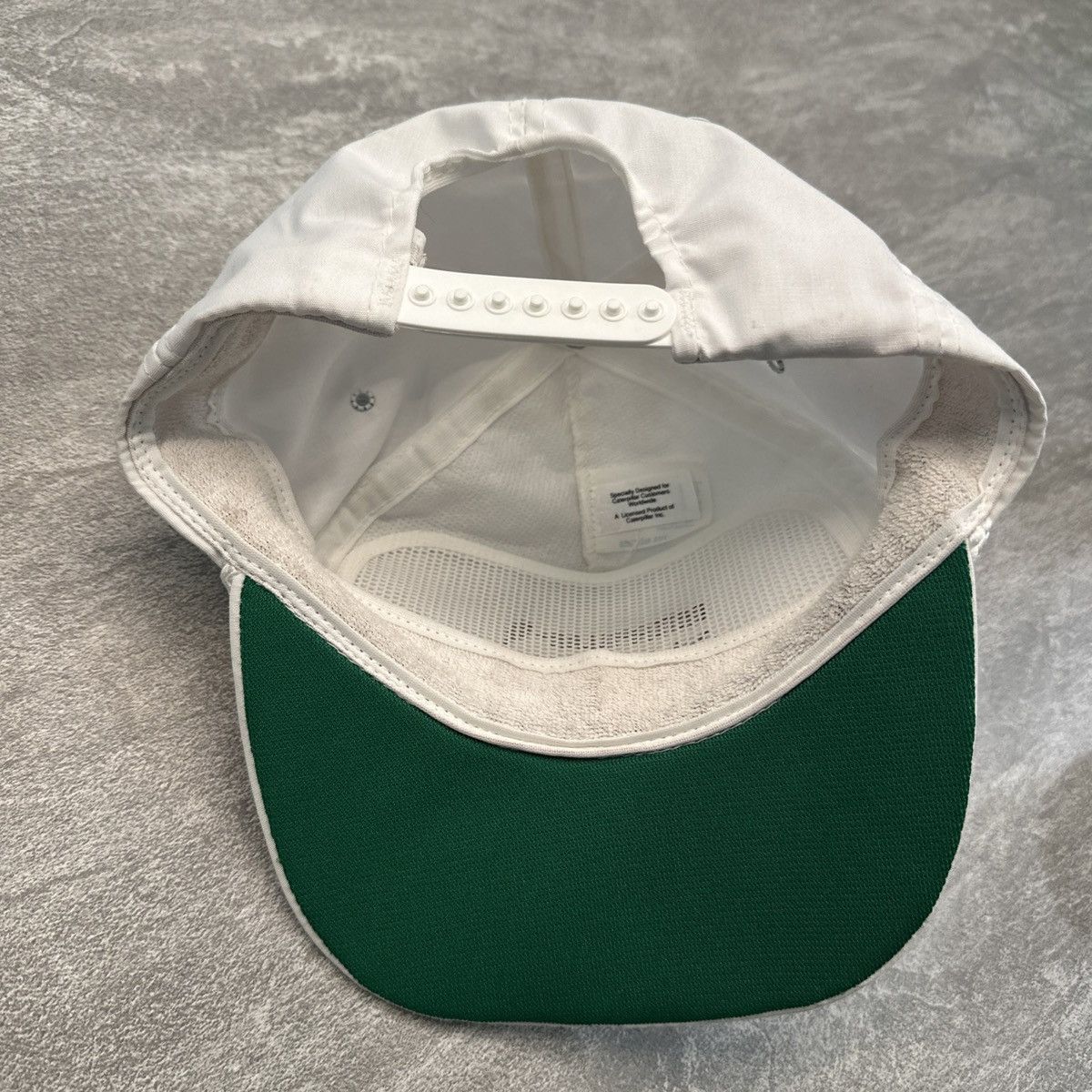 Vintage Vintage Caterpillar VIP White Baseball Cap Hat Strap Back Size ONE SIZE - 5 Thumbnail