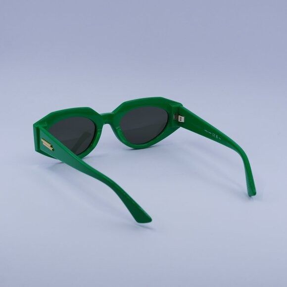 Bottega Veneta Bottega Veneta BV1031S 005 Sunglasses Green Oval Frame Size ONE SIZE - 7 Thumbnail