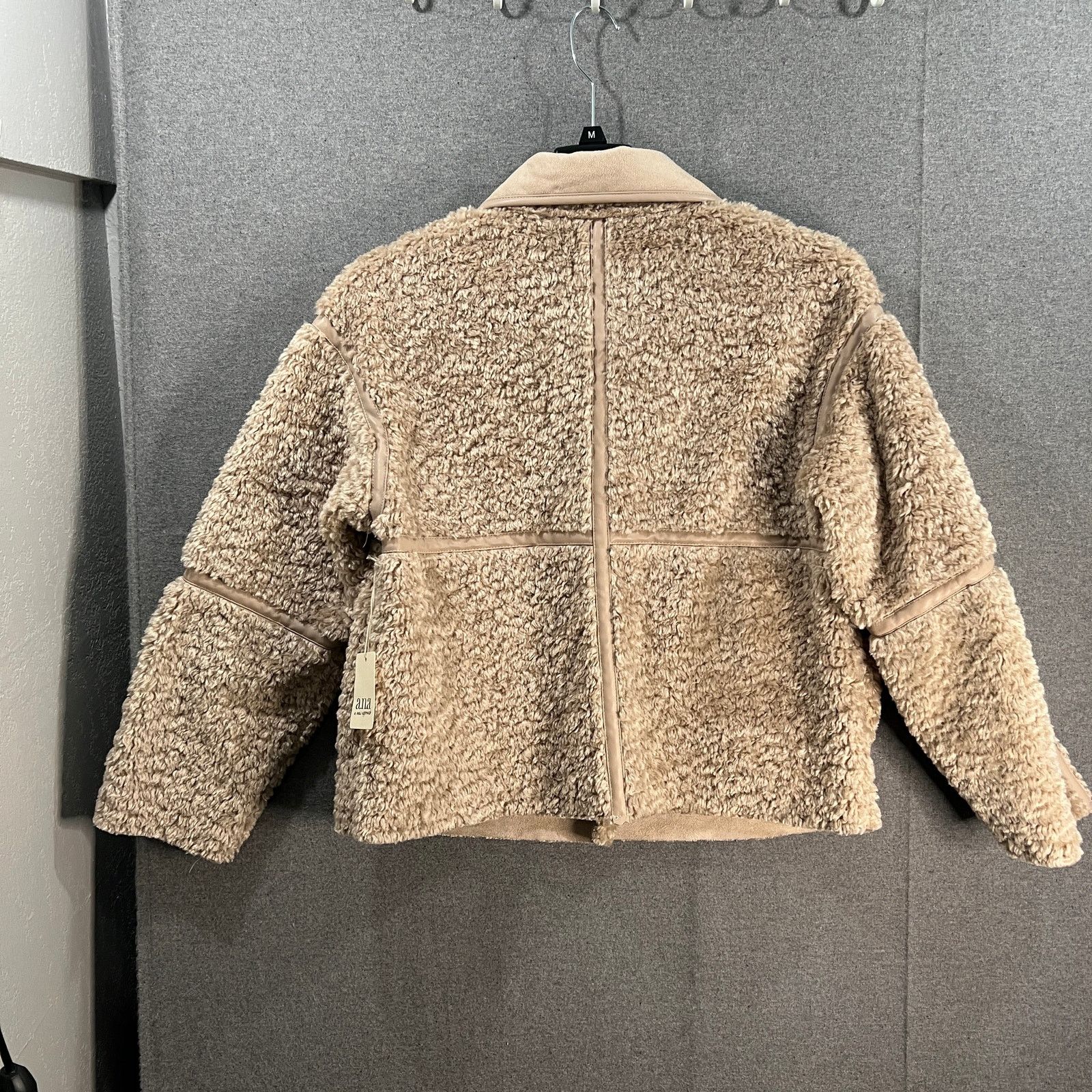 Other a.n.a Women's Winter Outerwear Coat Faux Shearling Midweight Size M / US 6-8 / IT 42-44 - 3 Thumbnail