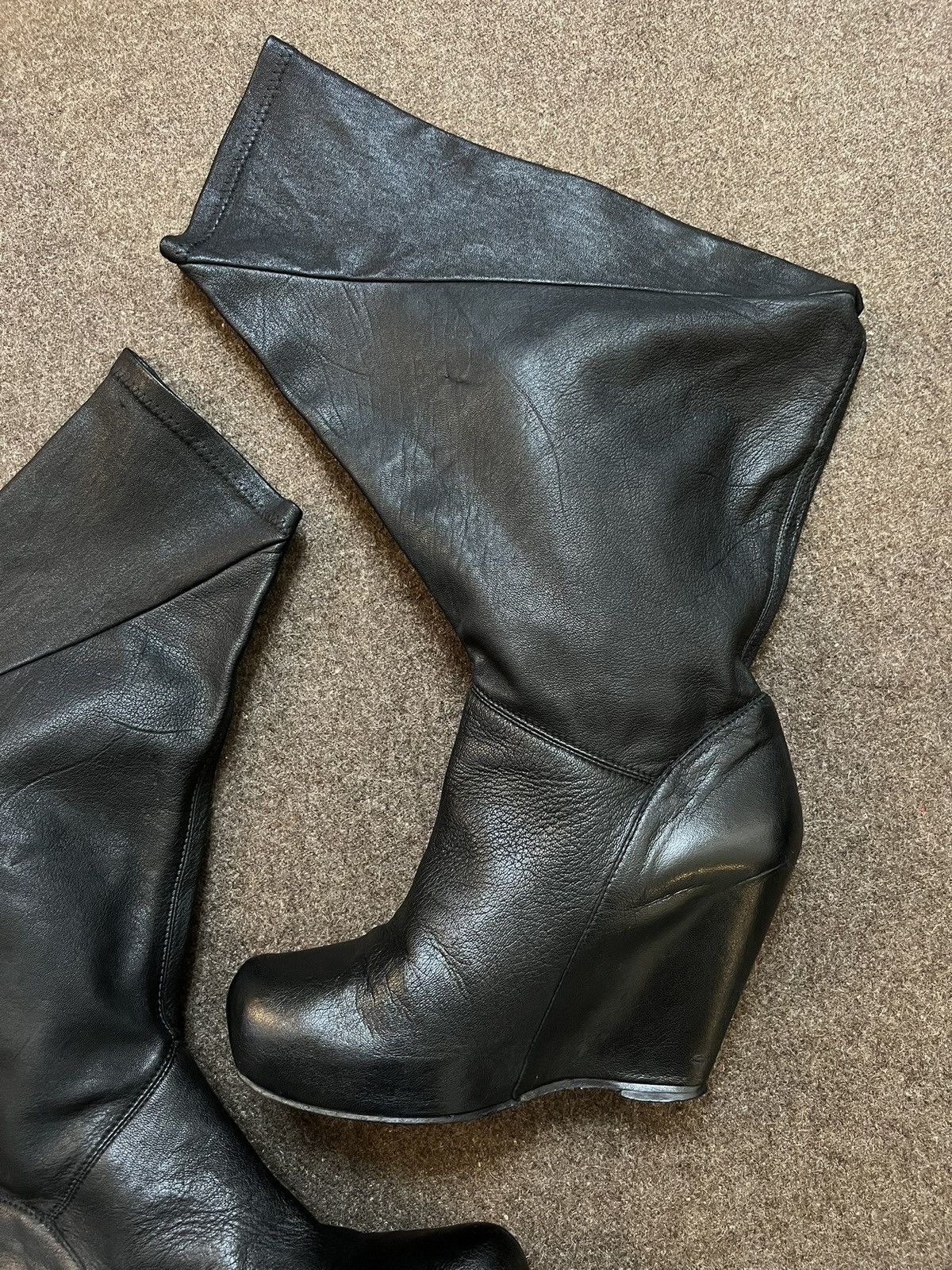 Rick Owens Rick Owens FW09 Volume Wedge Boots Size US 6.5 / IT 36.5 - 7 Thumbnail