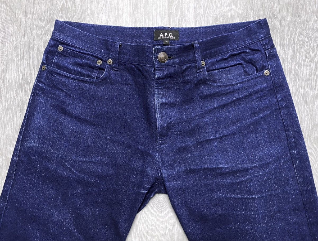 A.P.C. A.P.C. Rue Madame Paris Blue Cotton Jeans Denim Slim Fit Size US 31 - 11 Thumbnail