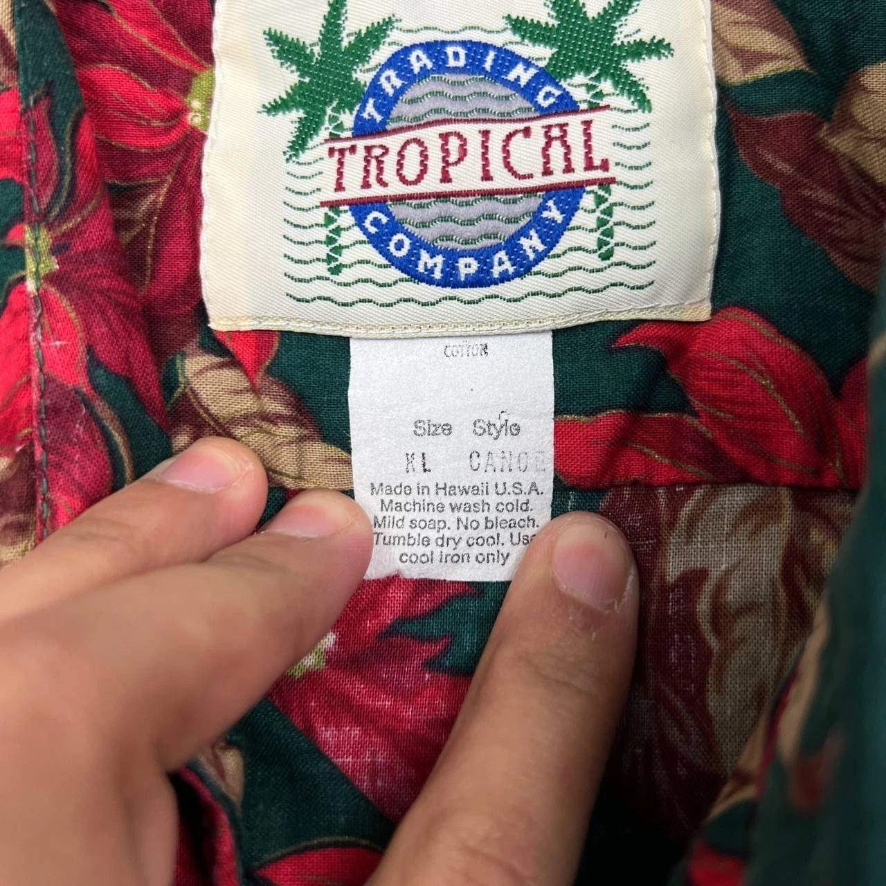 Other Tropical Shirt XL Hawaiian Floral Button Up Cotton Collared Size US XL / EU 56 / 4 - 4 Thumbnail