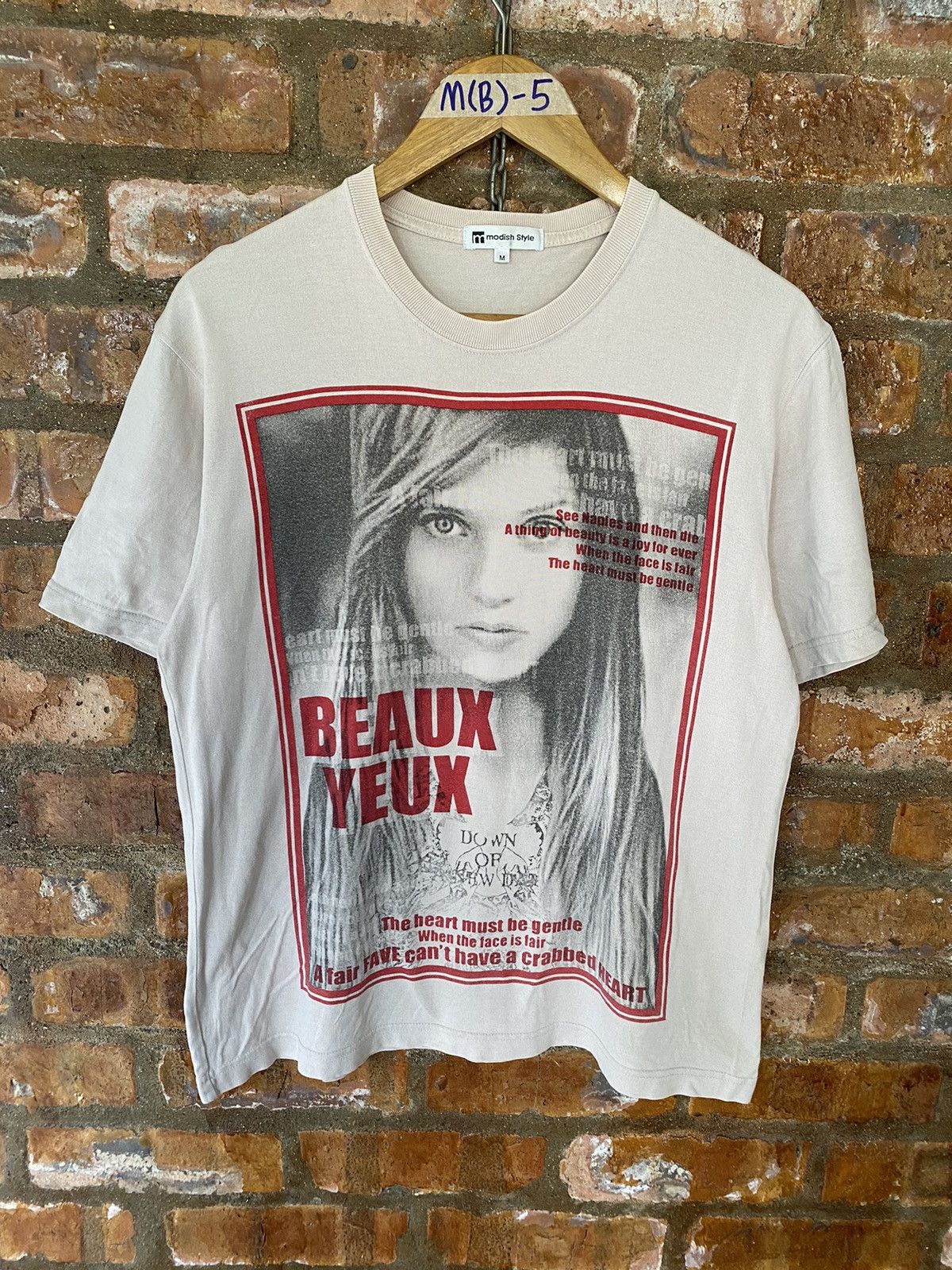 Hysteric Glamour 2000s Modish Style Japan France Poem tee Size US M / EU 48-50 / 2 - 2 Thumbnail