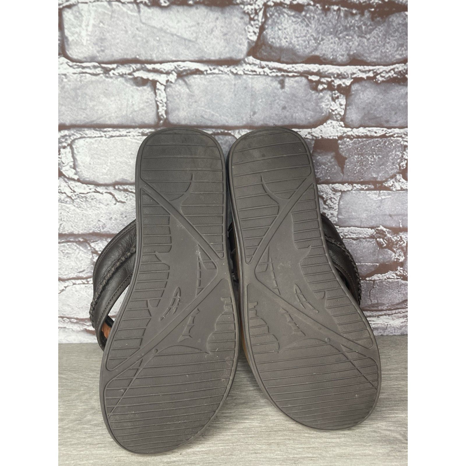 Tommy Bahama TOMMY BAHAMA RELAXOLOGY Jasper Brown Leather Synthetic FlipF Size US 10 / EU 43 - 22 Thumbnail