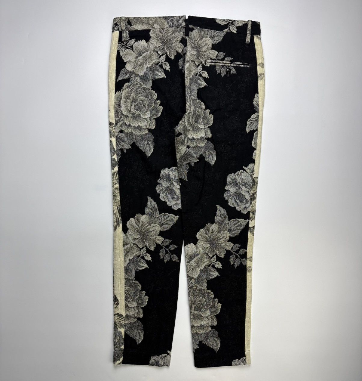 Y's A/W14 Y’s Yohji Yamamoto Cropped Flower Jacquard Side Line Size US 30 / EU 46 - 10 Thumbnail