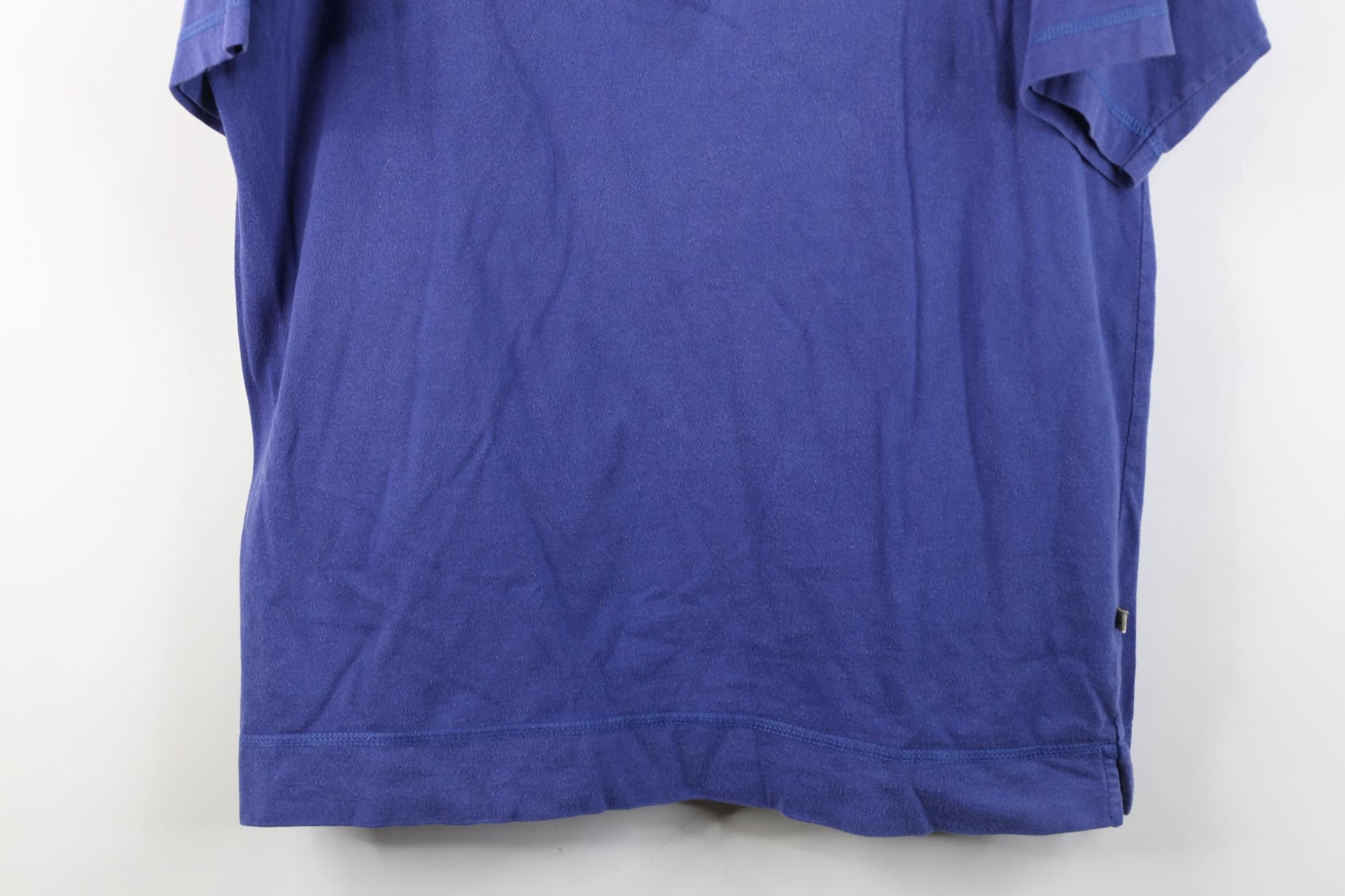 Vintage Vintage 90s Streetwear Blank Cotton Henley T-Shirt Blue Size US S / EU 44-46 / 1 - 3 Thumbnail