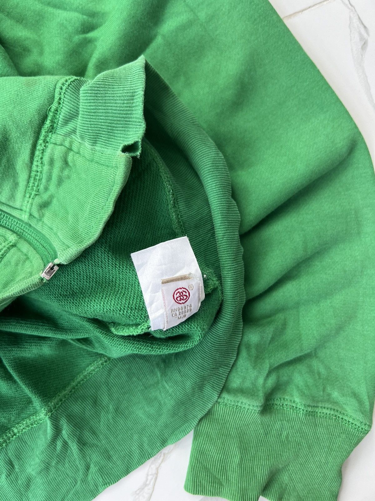 Stussy × Vintage 00’s STUSSY AUTHENTIC ZIP HOODIE Y2K SMALL LOGO RARE Size US S / EU 44-46 / 1 - 11 Thumbnail