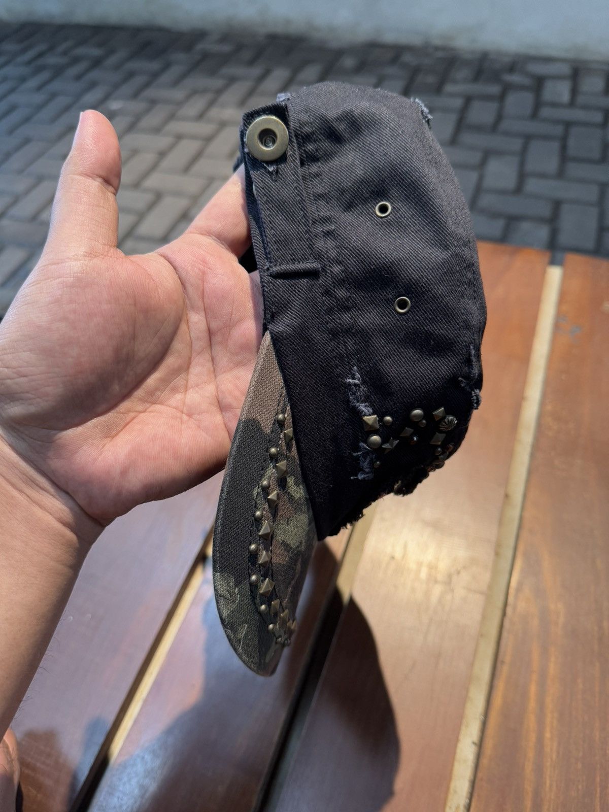 If Six Was Nine × Japanese Brand × Le Grande Bleu (L.G.B.) Japanese Studded Army Cadet Hats Size ONE SIZE - 4 Thumbnail