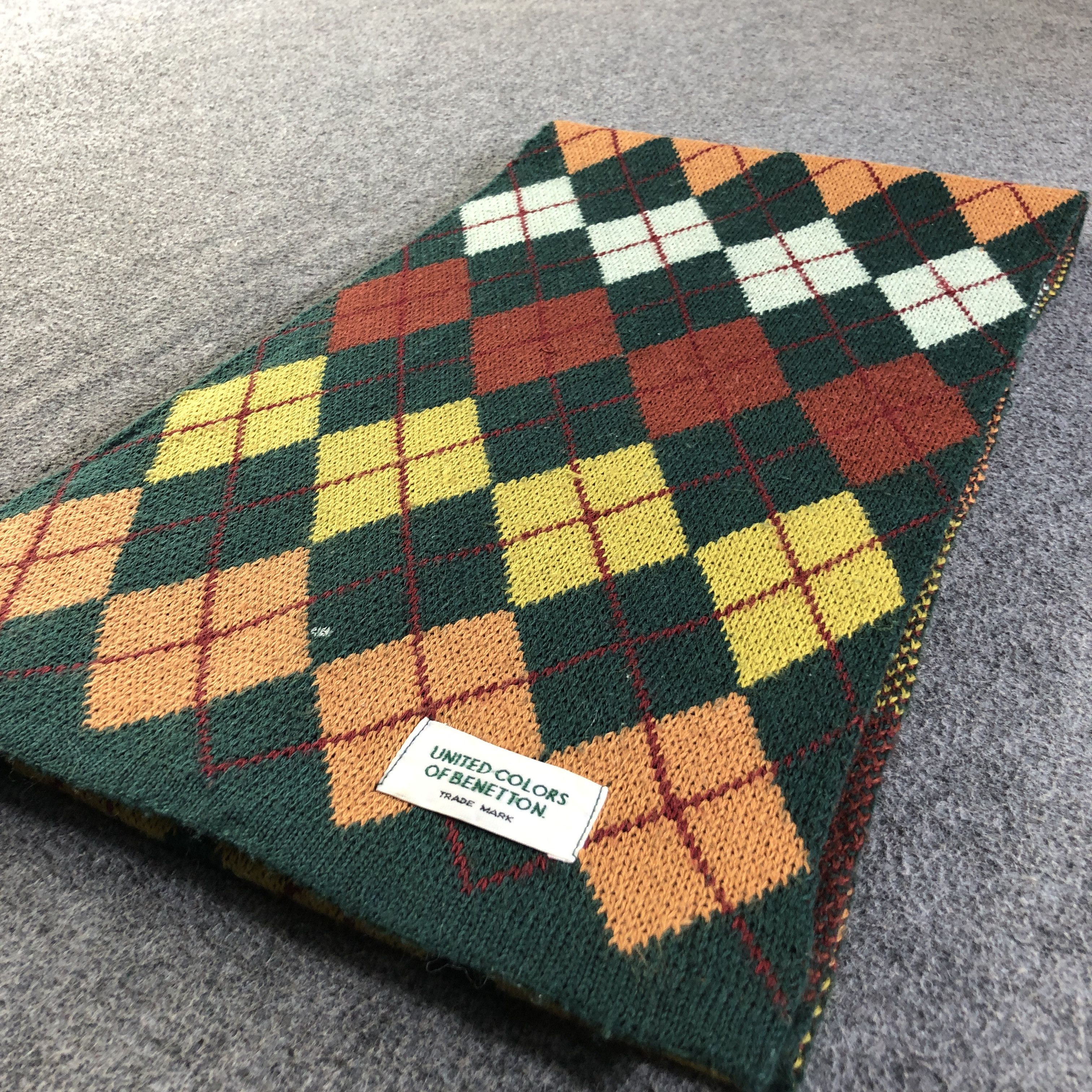 United Colors Of Benetton United Colors Of Benetton Wool Scarf Muffler V2776 Size ONE SIZE - 3 Thumbnail
