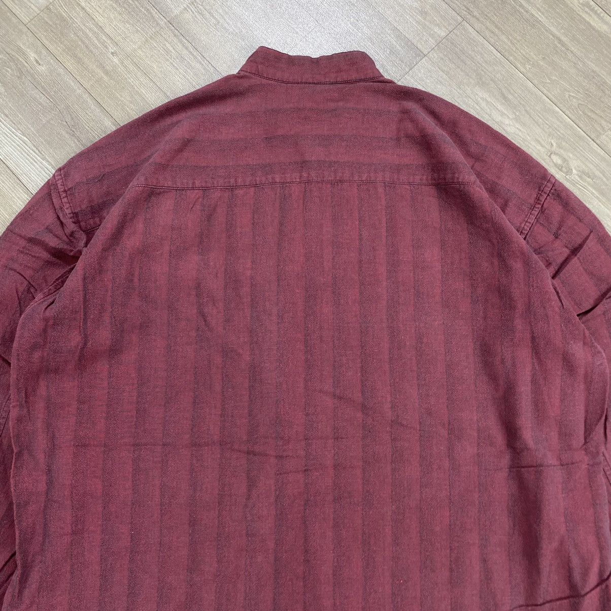 Issey Miyake 1990s Vintage Issey Miyake Men Mandarin Shirt Designer Size US L / EU 52-54 / 3 - 12 Thumbnail