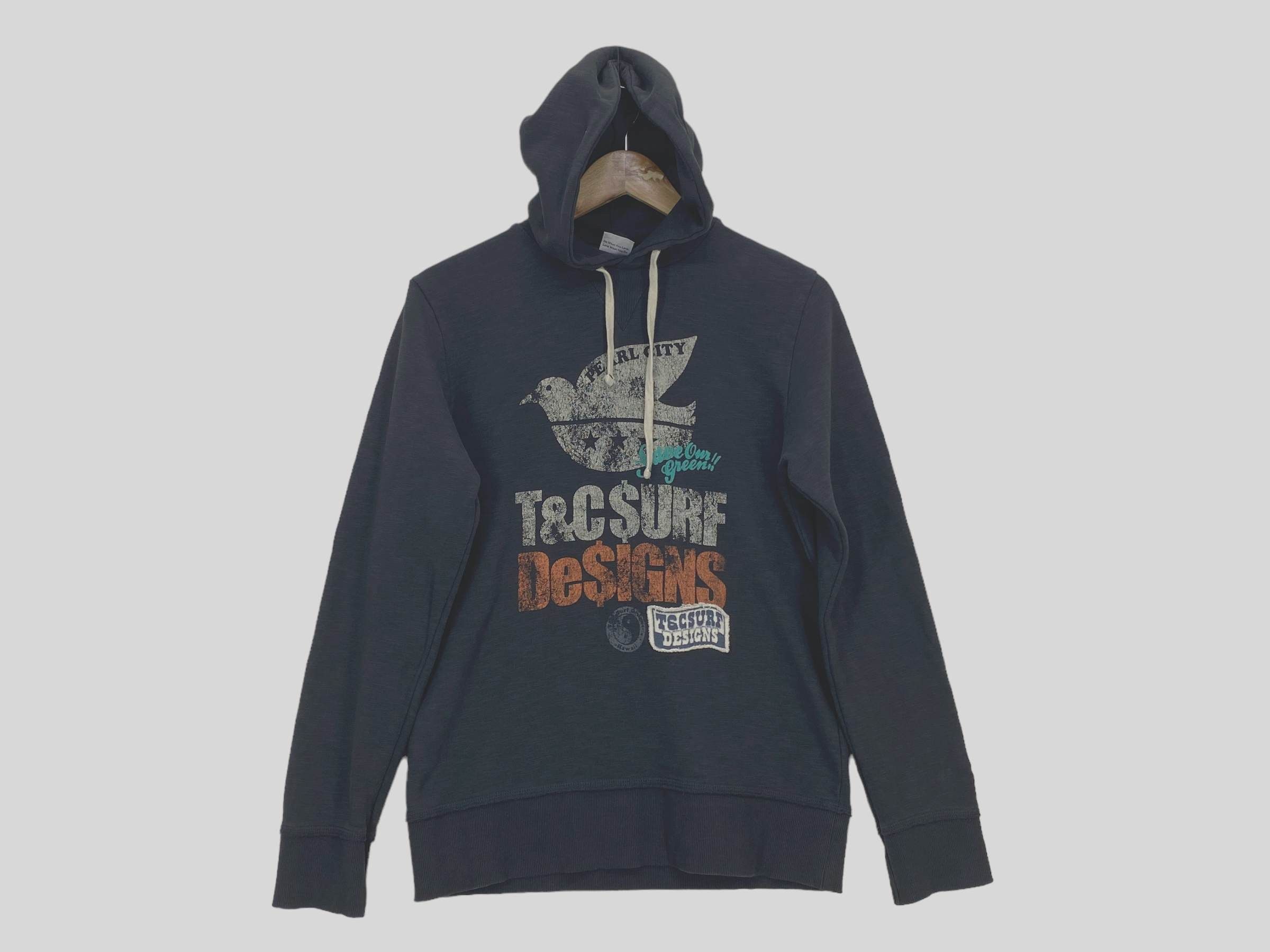 image of T&c Sweatshirt Surf Hoodie Sweatshirt Pullover in Grey, Men's (Size 2XS)