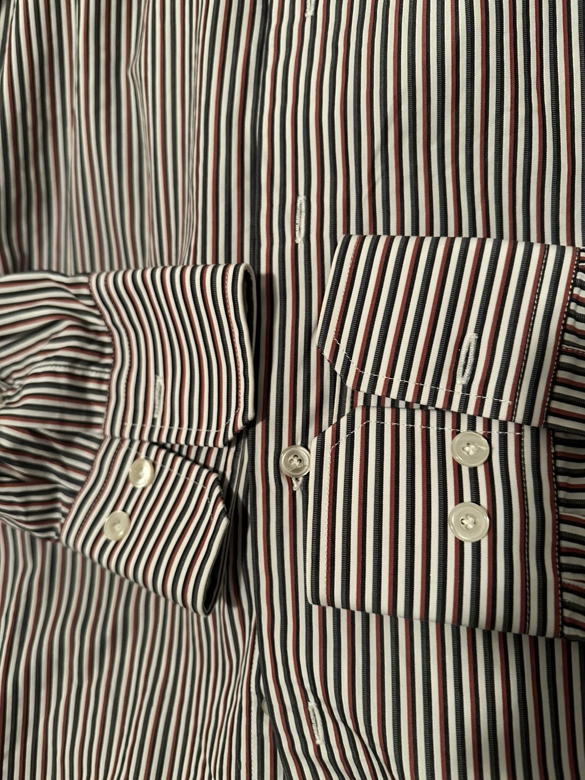 Pal Zileri $400 Luxury Pinstripe Dress Shirt Size US M / EU 48-50 / 2 - 3 Thumbnail
