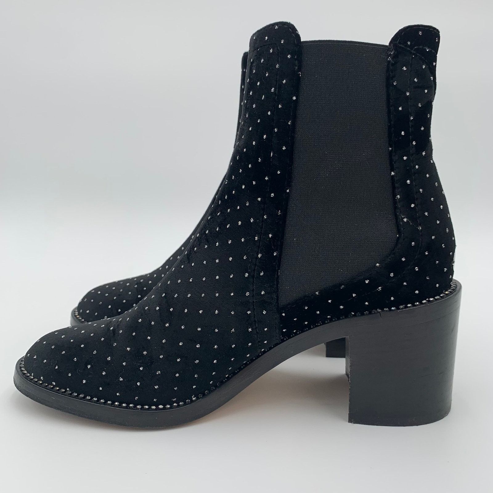 Jimmy Choo Jimmy Choo Merril Ankle Boots Black Crystals EU 37.5 US 7 Size US 7 / IT 37 - 1 Thumbnail