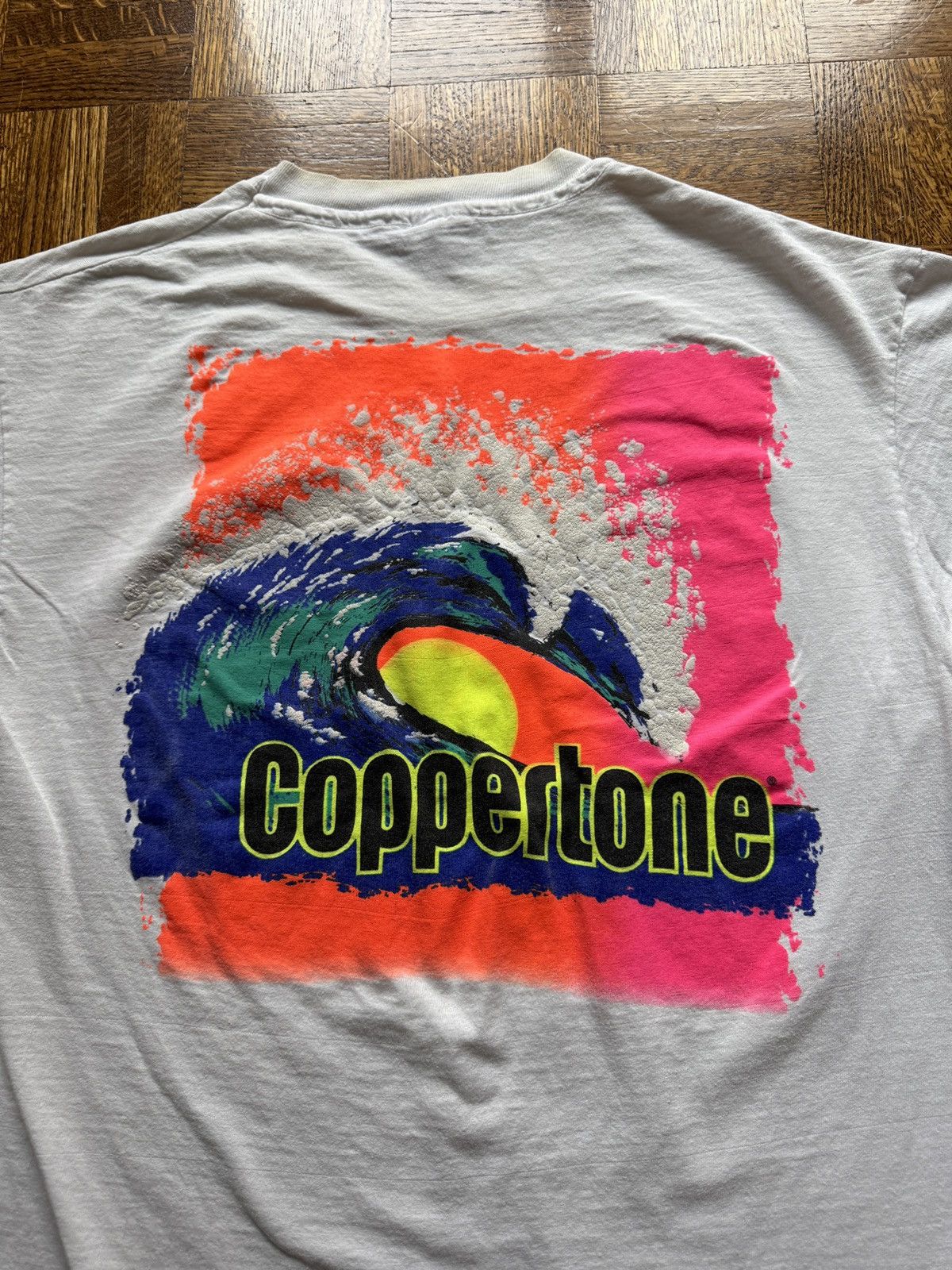 Vintage Vintage 90s Coppertone Sunscreen Graphic Tee Size US L / EU 52-54 / 3 - 3 Thumbnail