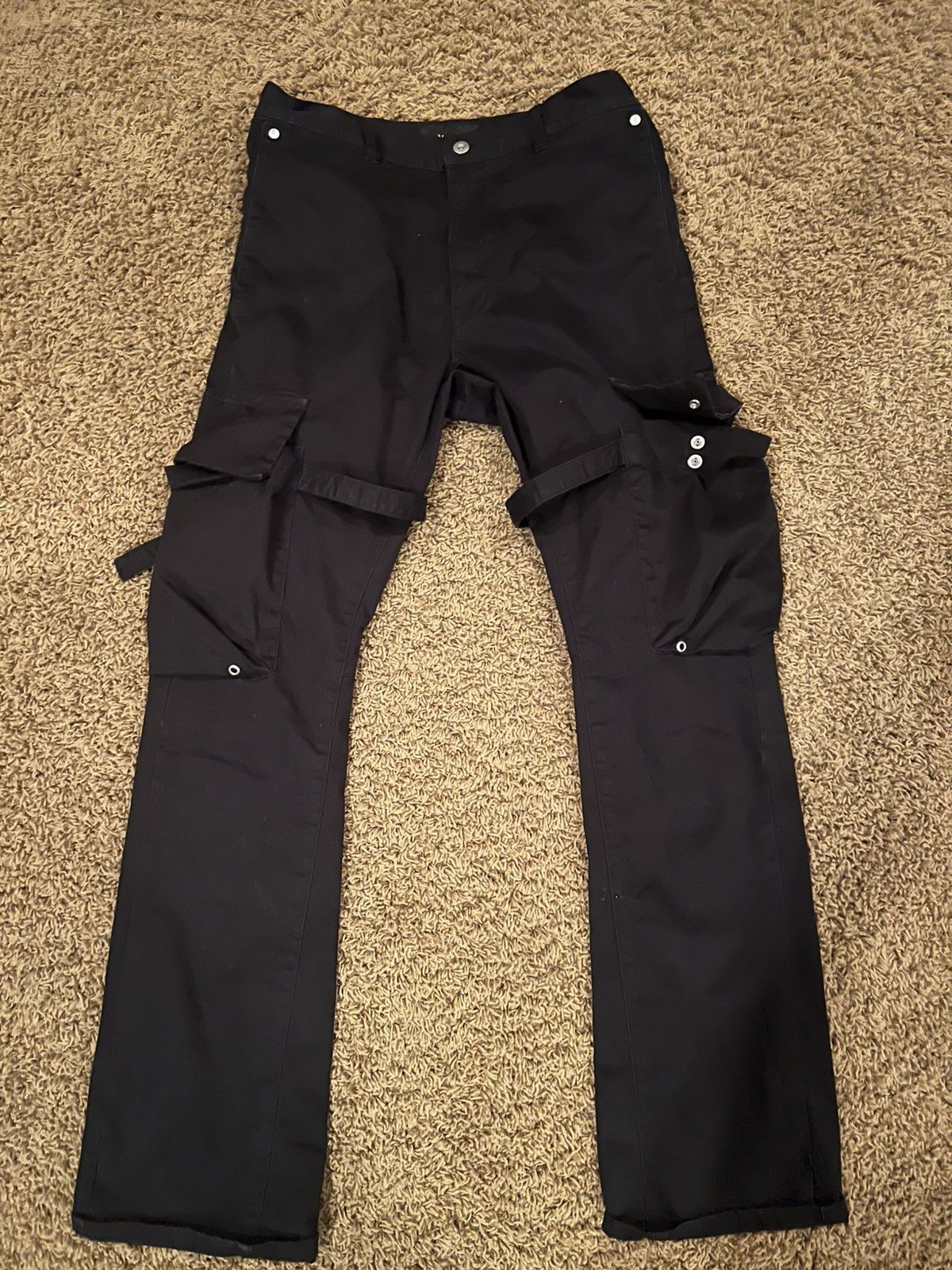 Vuja De VD crushed nylon track pants | Grailed