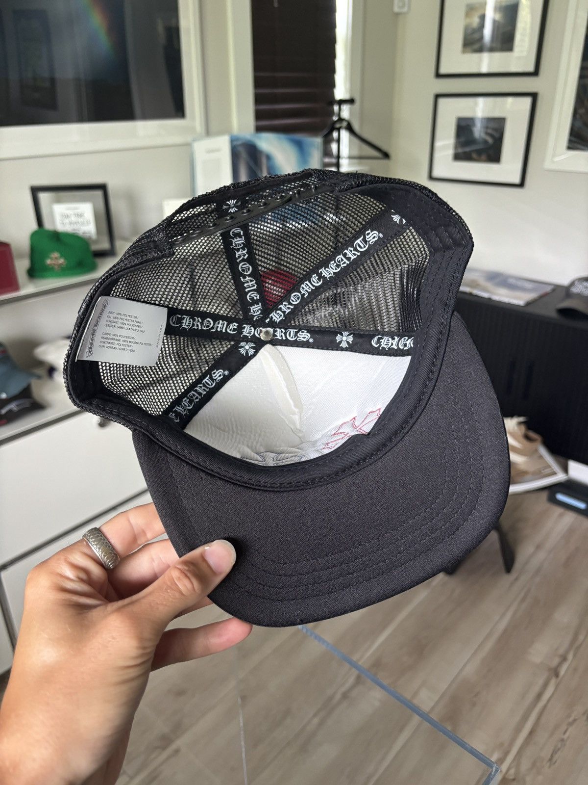 Chrome Hearts JULY 4th | BLUE + RED LEATHER CROSS PATCH HAT Size ONE SIZE - 9 Thumbnail