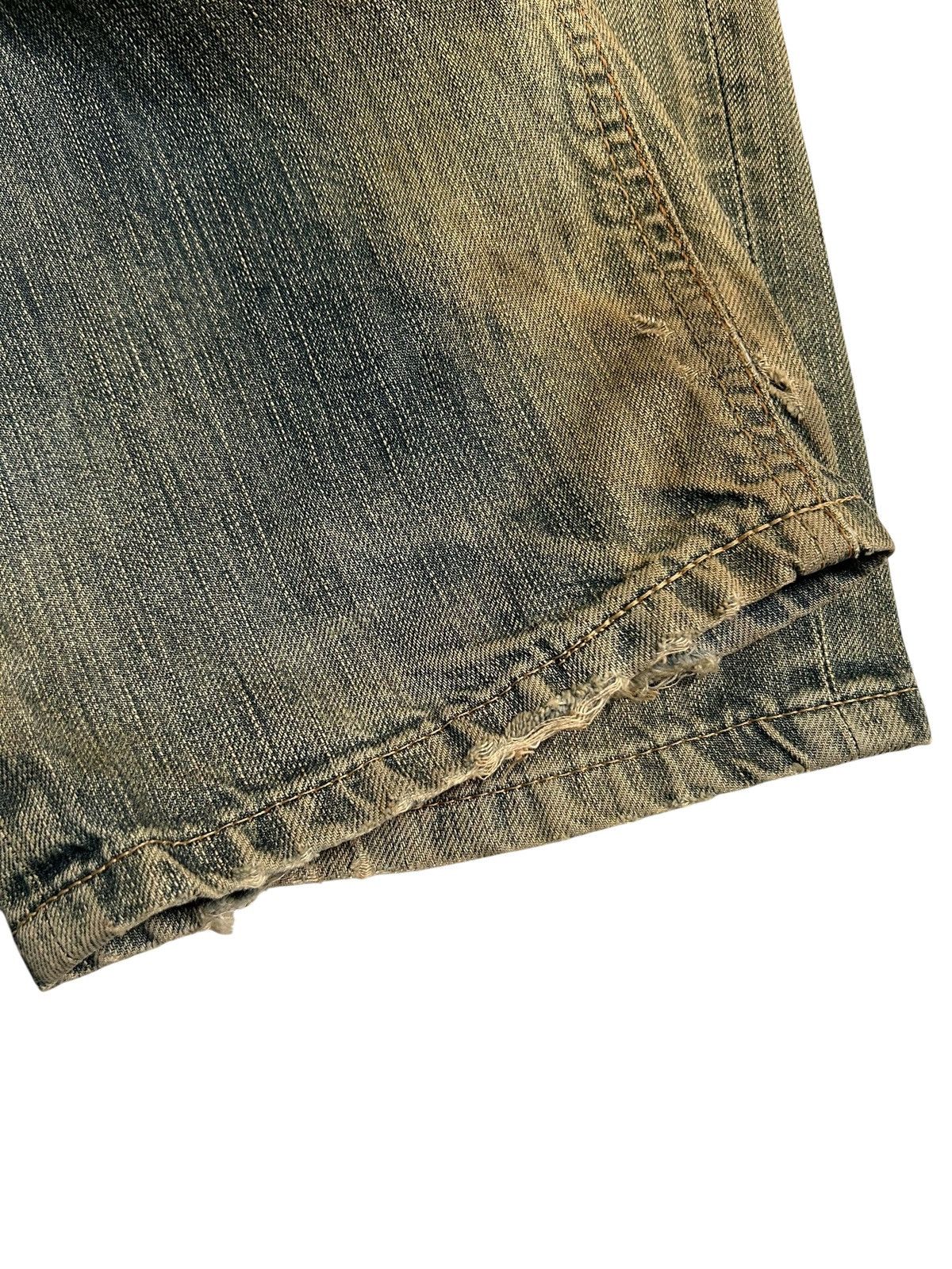 Kapital Vintage Edwin 503 RUSTY MUD WASH Distressed Denim Jeans 🎌☠️ Size US 34 / EU 50 - 9 Thumbnail