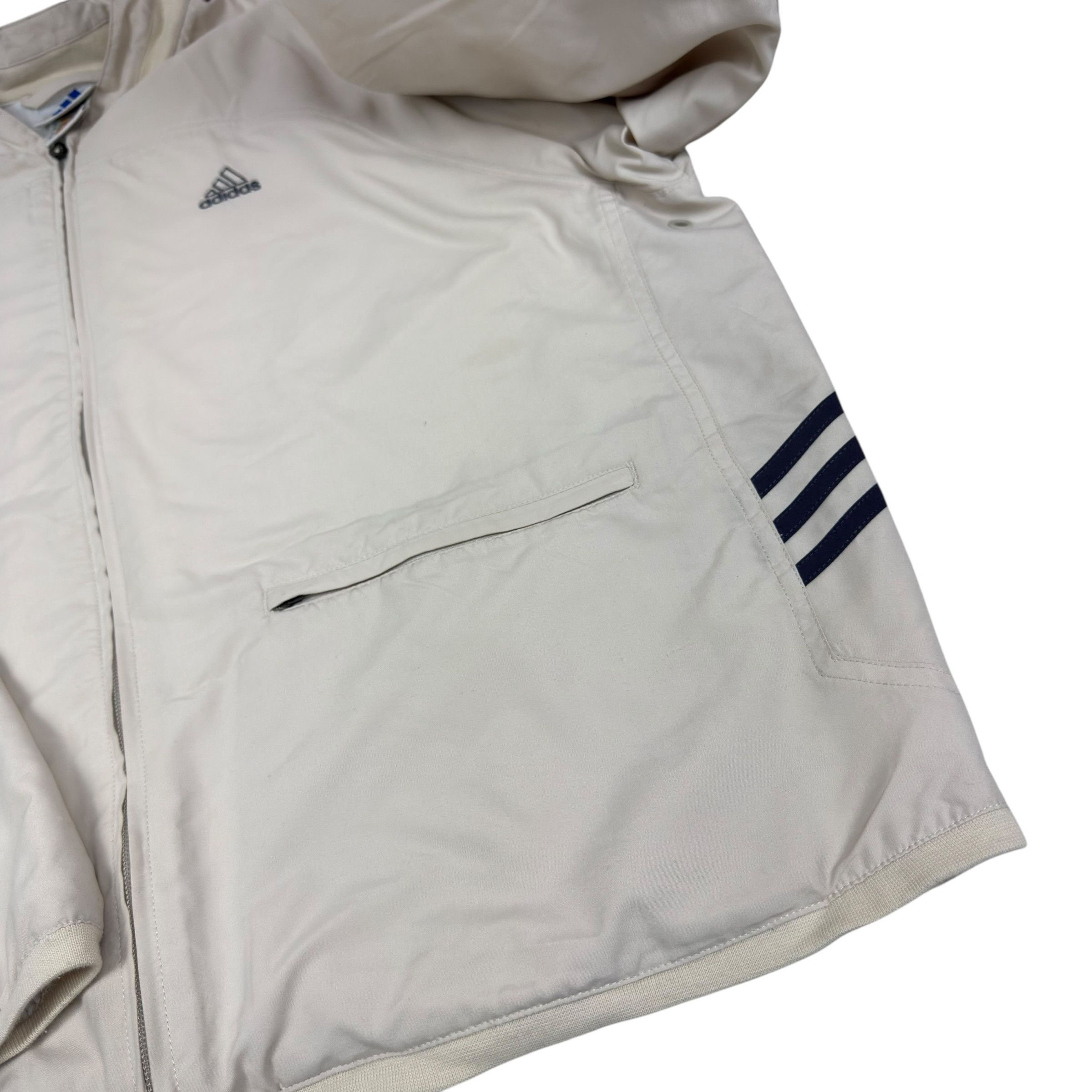 Adidas Adidas Men's beige Logo Long Sleeve Full Zip Tracksuit Size US M / EU 48-50 / 2 - 6 Thumbnail