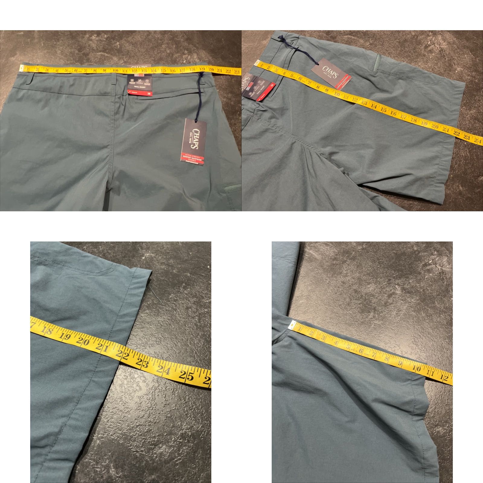 Chaps Chaps Men's Flat Front Cotton Canvas Hiking Shorts Size 38 Blue Casual Travel Outdoor Size US 38 / EU 54 - 8 Thumbnail