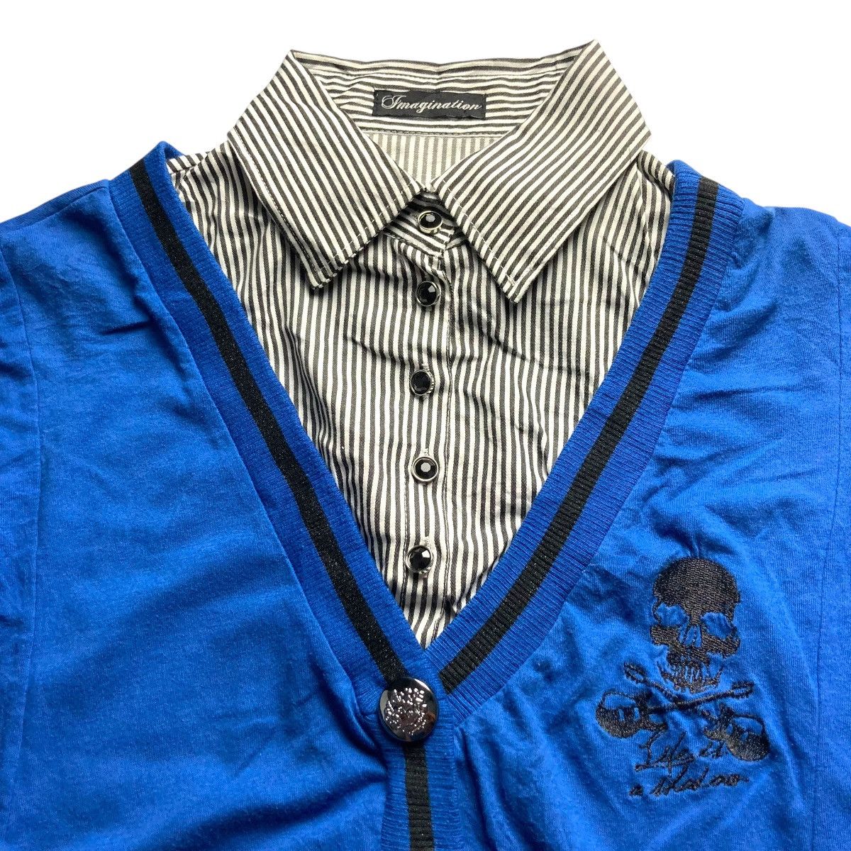 Hysteric Glamour 🇯🇵 IMAGINATION SKULL TWO WAY SHIRT / CARDIGAN Size US L / EU 52-54 / 3 - 3 Thumbnail