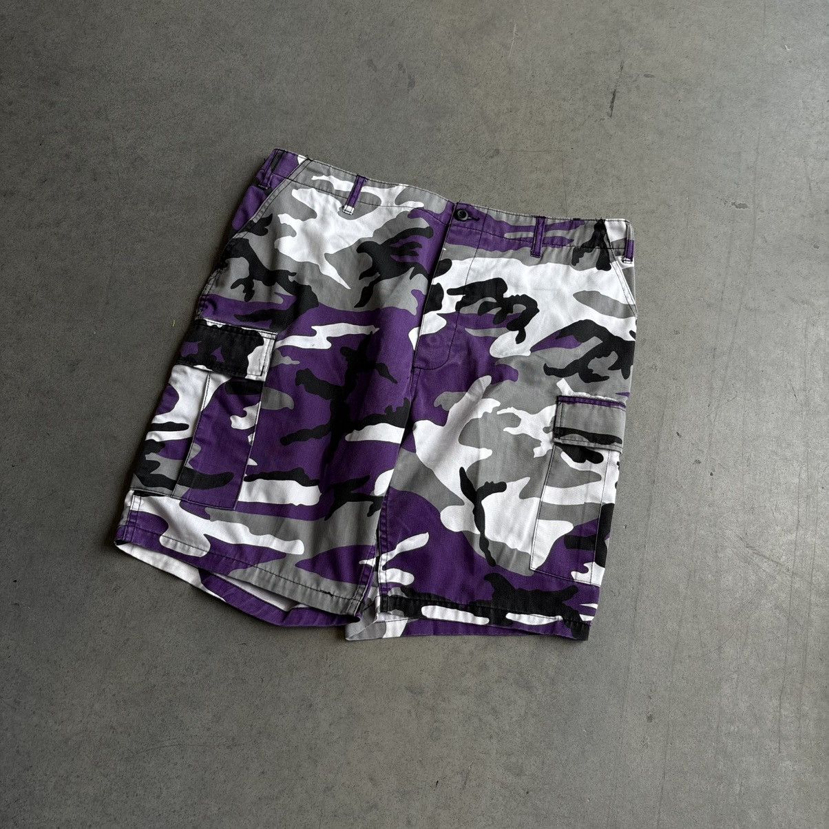 Vintage Vintage Y2K Purple Camo Military Adjustable Camo Pants 36 Size US 36 / EU 52 - 4 Thumbnail