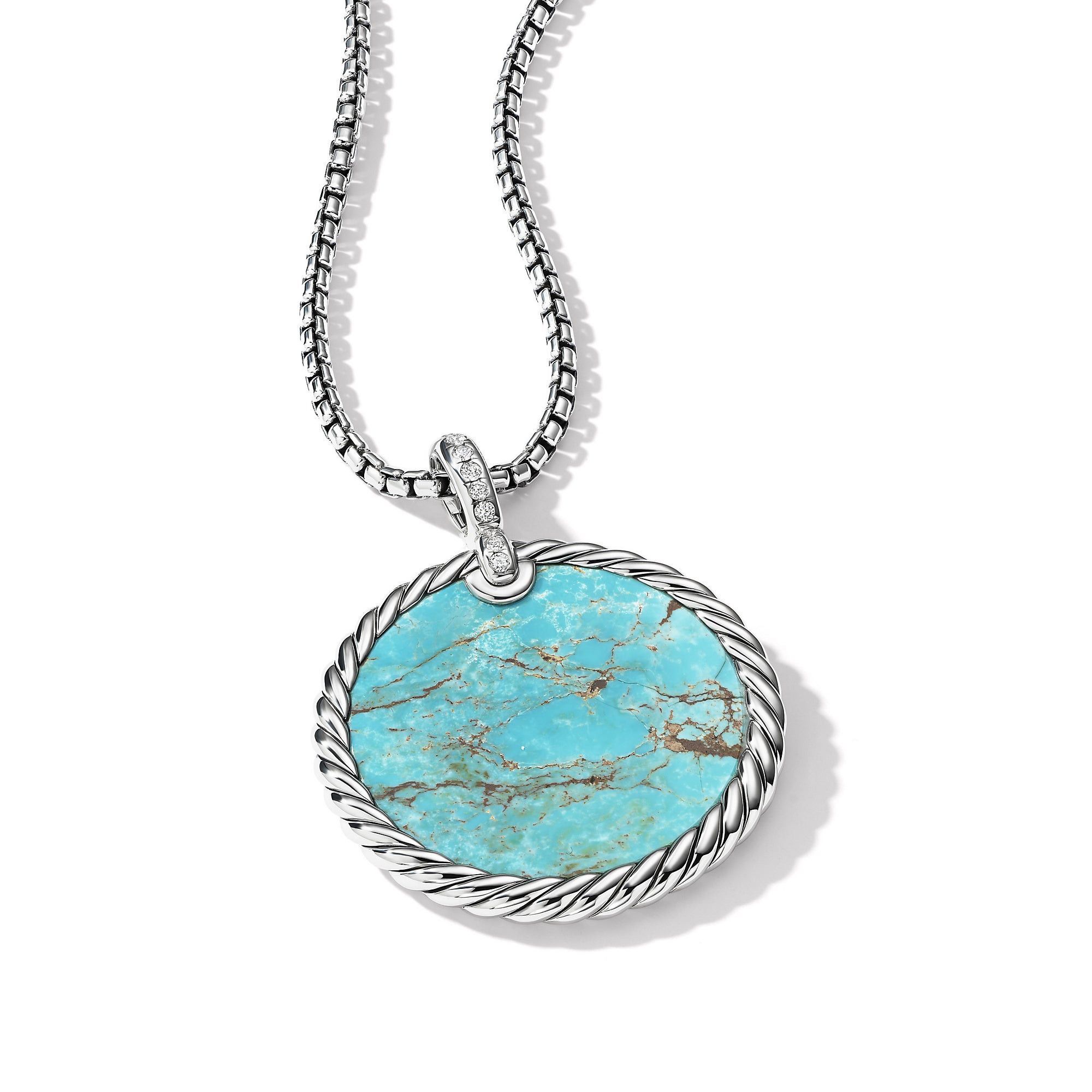 David Yurman o1w1db10526 D16997D Size:7/ Pendant in Silver with Diamond Size ONE SIZE - 3 Thumbnail
