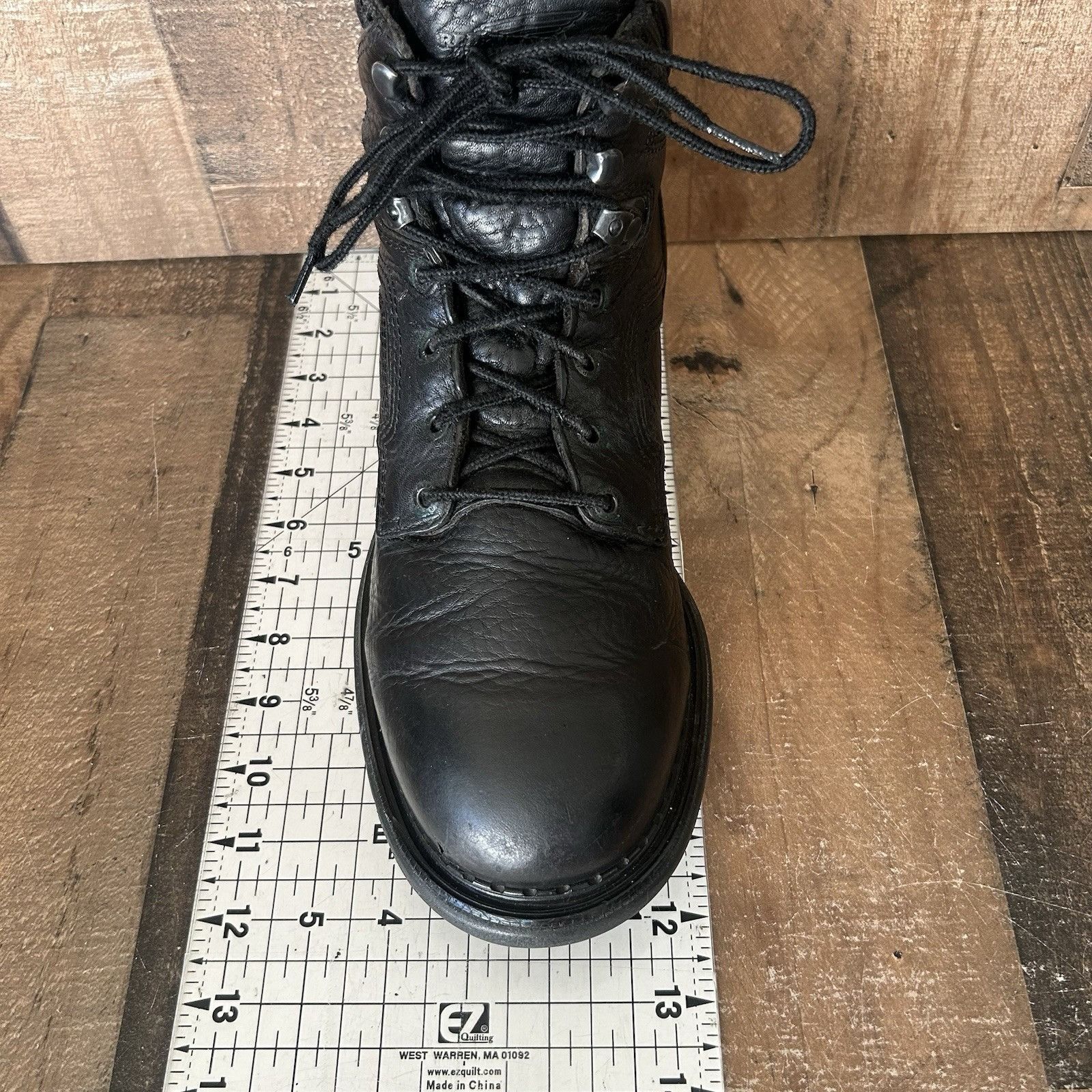 Red Wing Red Wing 923 Black Plain Toe Lace Up Work Boots Mens 10.5 EE Size US 10.5 / EU 43-44 - 4 Thumbnail