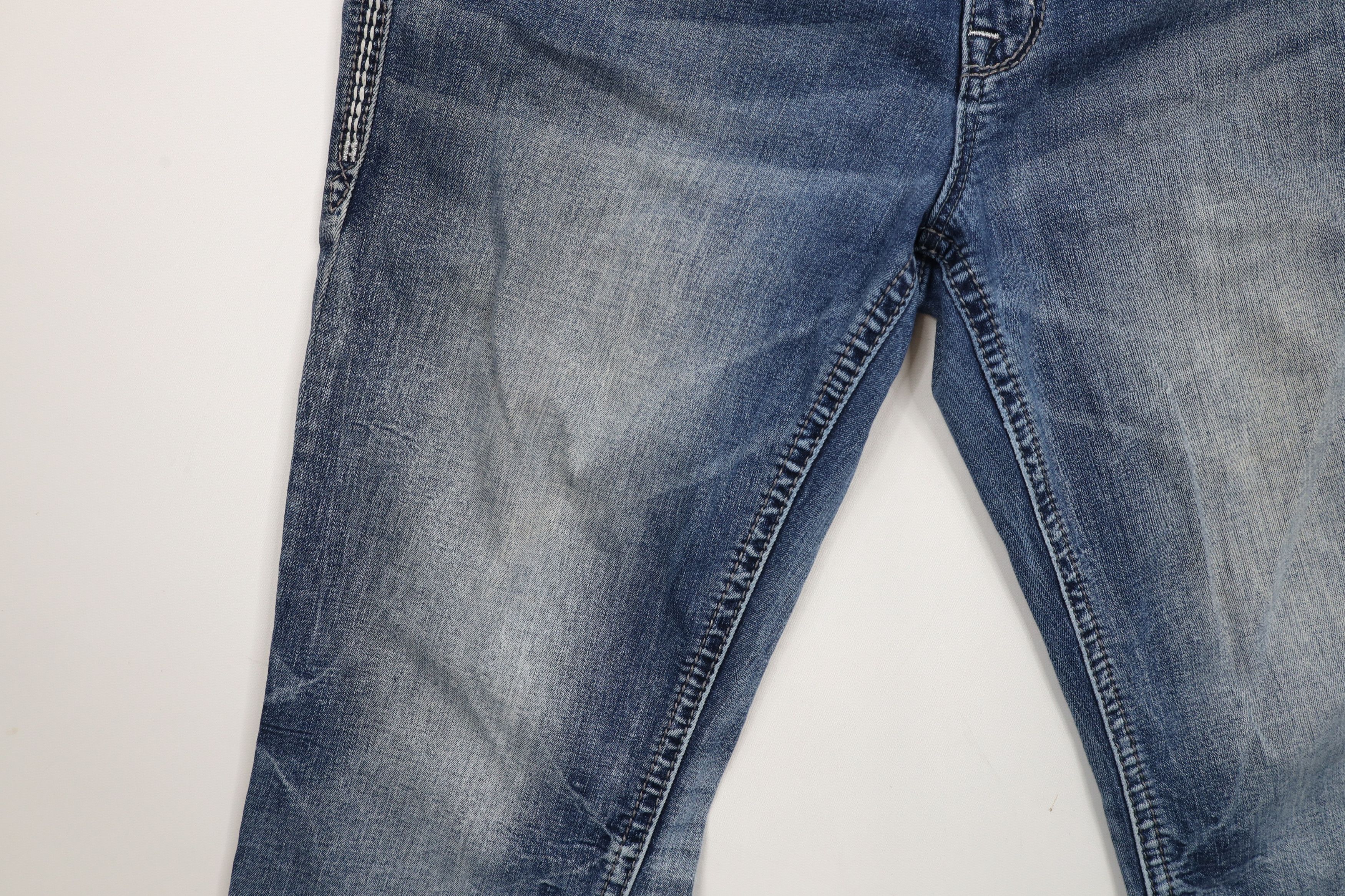 Rock Revival × Vintage Rock Revival Jeweled Pecola Easy Boot Flared Denim Jeans Size 34" / US 12 / IT 48 - 8 Thumbnail