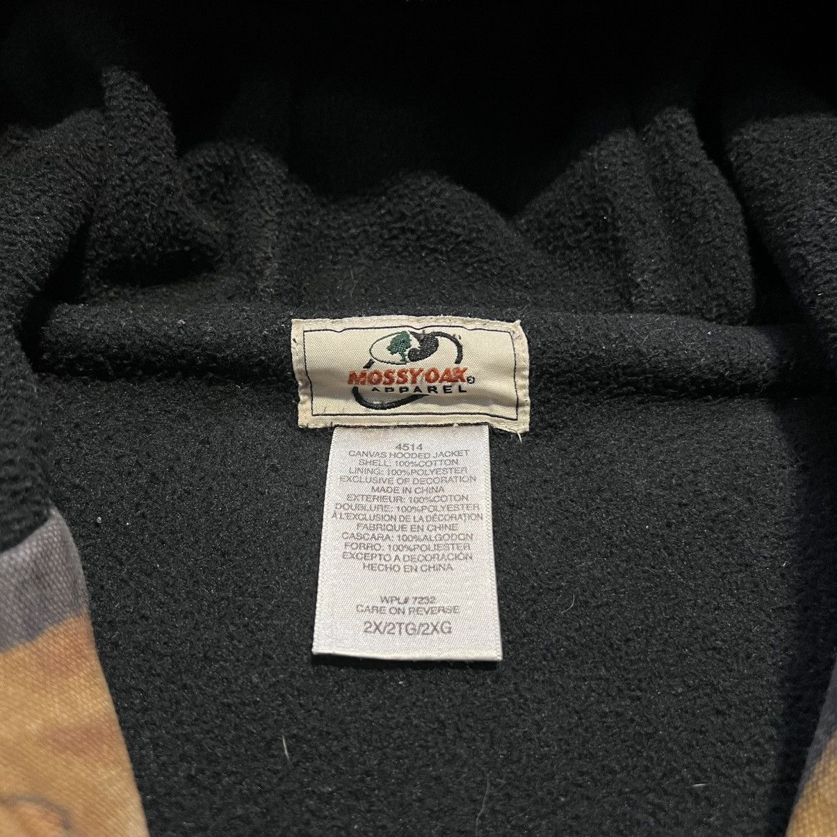 Mossy Oaks × Vintage Vintage Mossy Oak Camo Workwear Jacket Zip Up Hooded Boxy Size US XXL / EU 58 / 5 - 8 Thumbnail