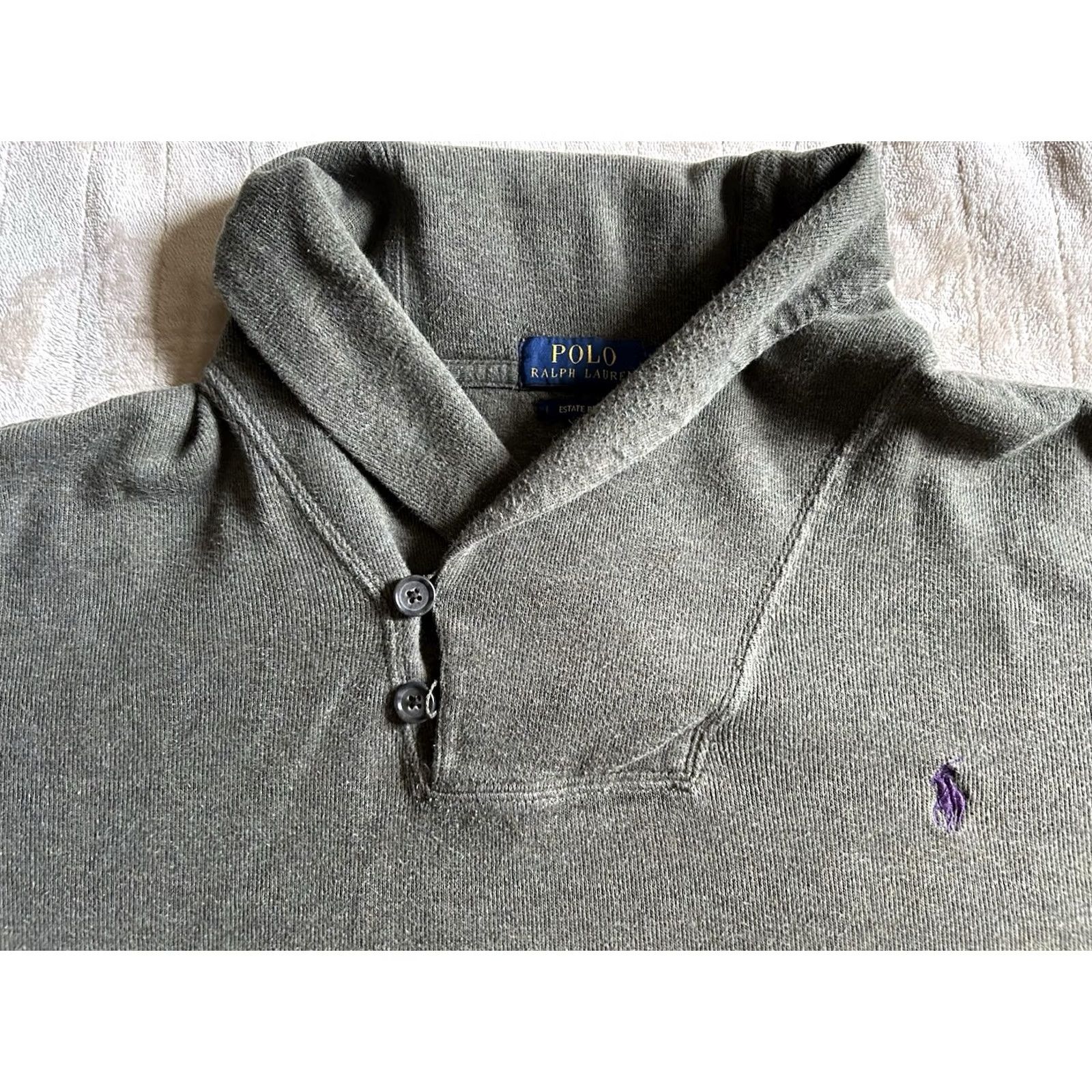 Ralph Lauren Polo Ralph Lauren Dark Green Men’s Shawl Neck Pullover Sweater XL Shirt Mens Green Pullover Shawl Neck Knit Pullover Sweater XL Size US XL / EU 56 / 4 - 3 Thumbnail