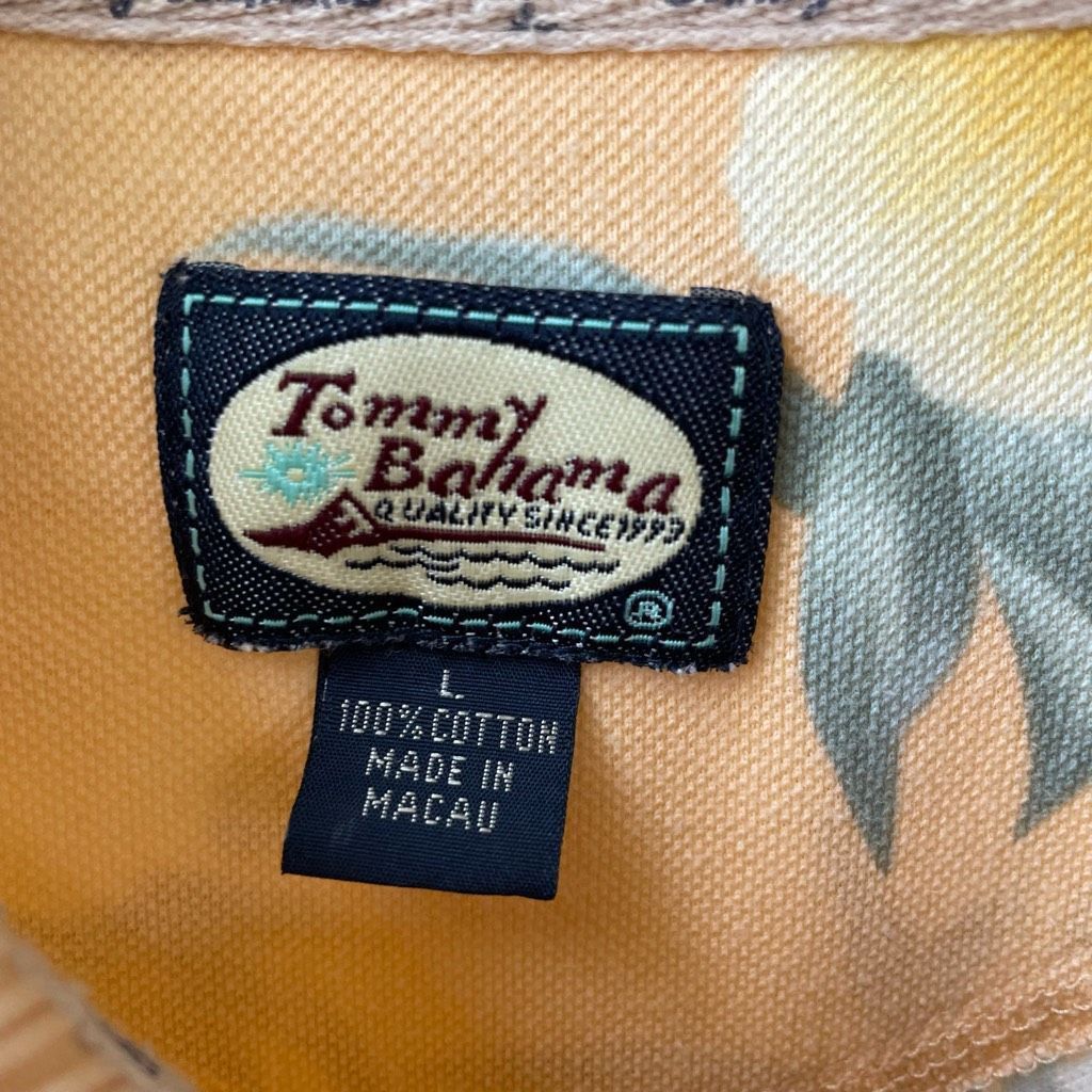 Tommy Bahama Vintage Tommy Bahama Tropical Hibiscus Flower Polo Golf Shir Size US L / EU 52-54 / 3 - 6 Thumbnail