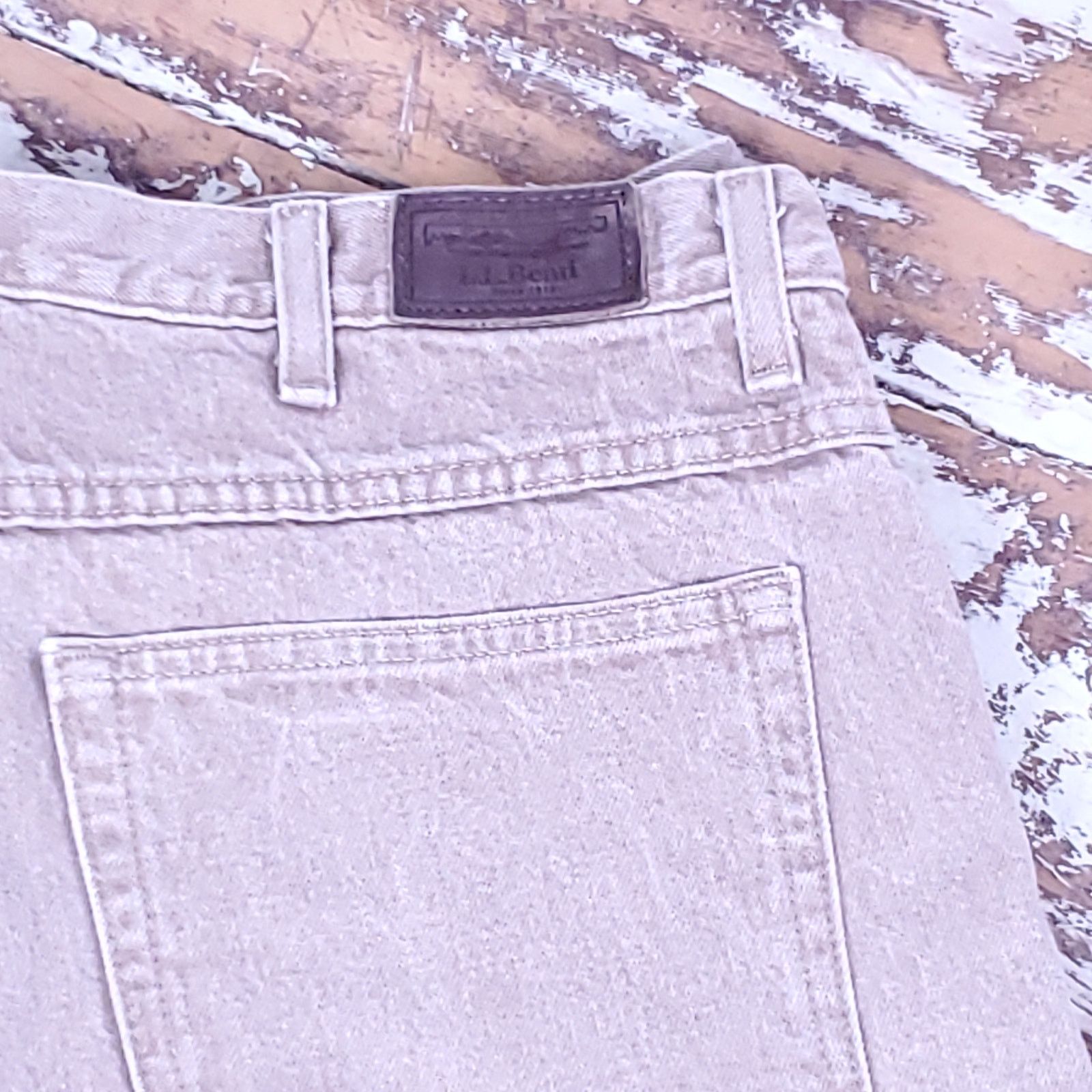 L.L. Bean L.L. Bean Double L Lined Jeans Grey Khaki 38 x 32 Size US 38 / EU 54 - 4 Thumbnail