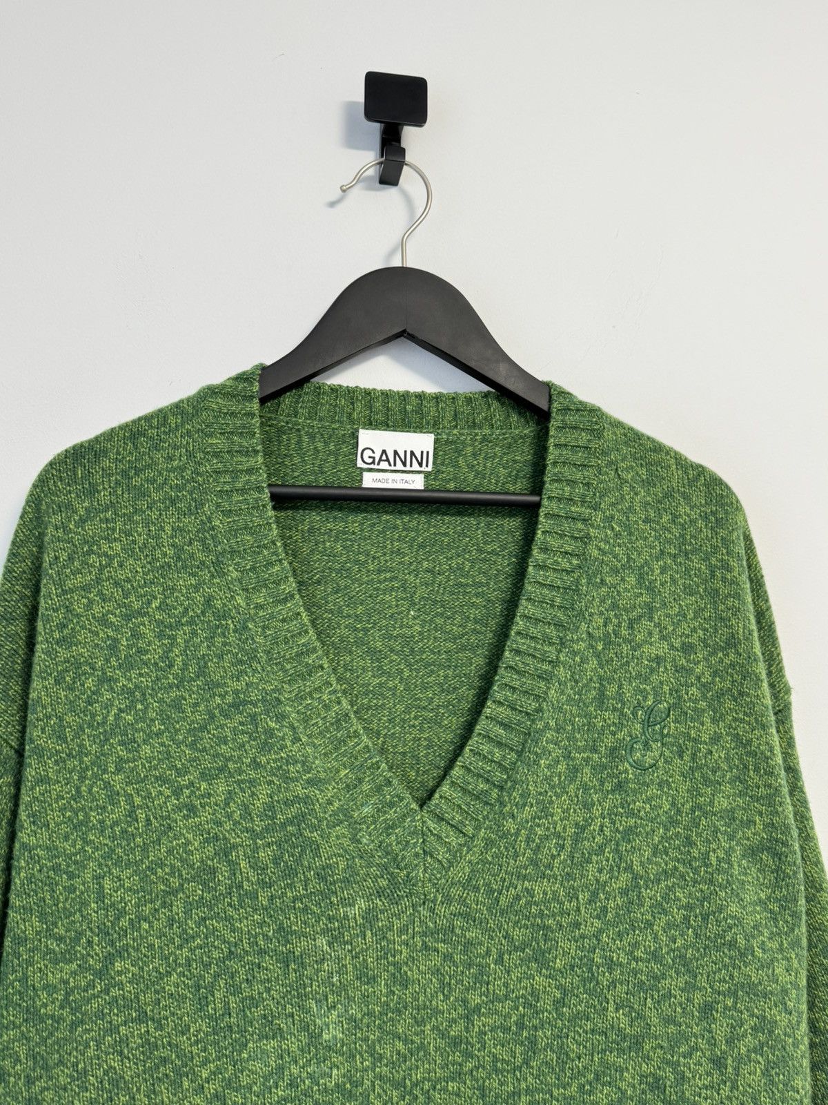 Ganni GANNI Wool Blend V Neck Sweater Women’s Size L/XL Size L / US 10 / IT 46 - 2 Thumbnail