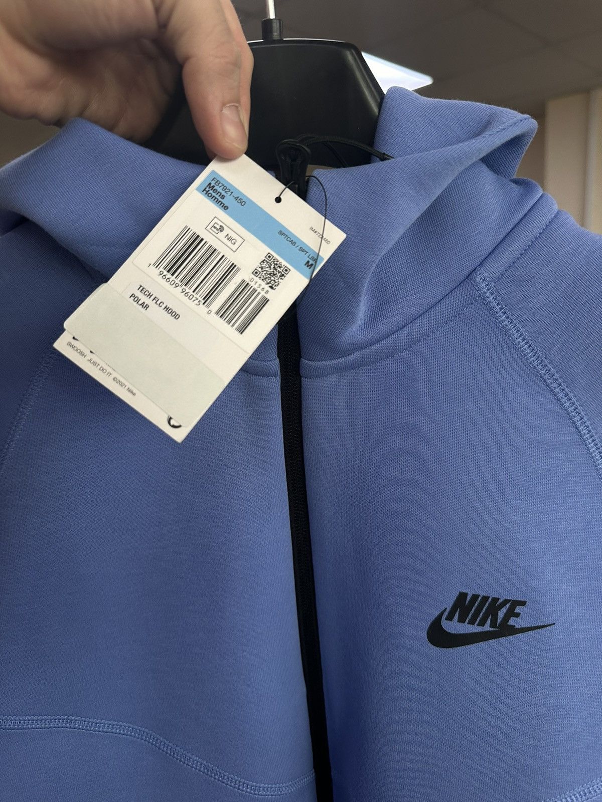 Nike Nike tech fleece zip hoodie size M, L Blue drill Size US M / EU 48-50 / 2 - 3 Thumbnail