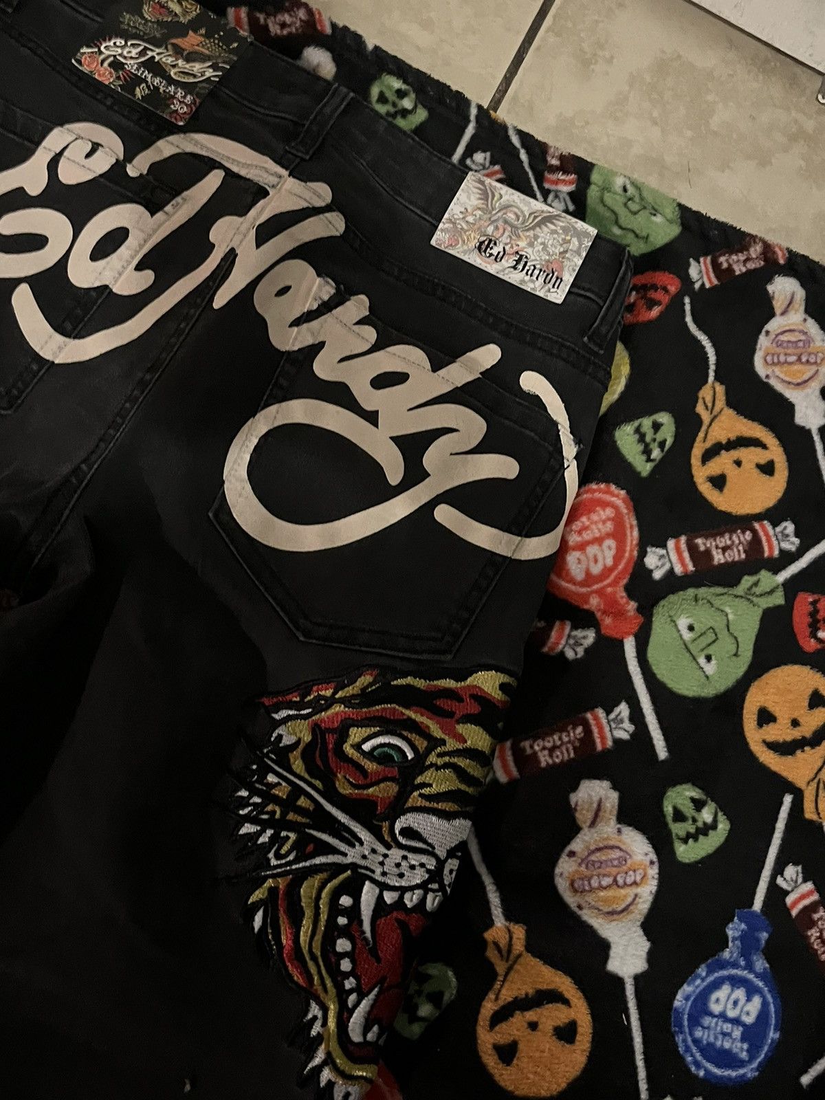 Ed Hardy Ed Hardy jeans flared tiger Size 30" / US 8 / IT 44 - 3 Thumbnail