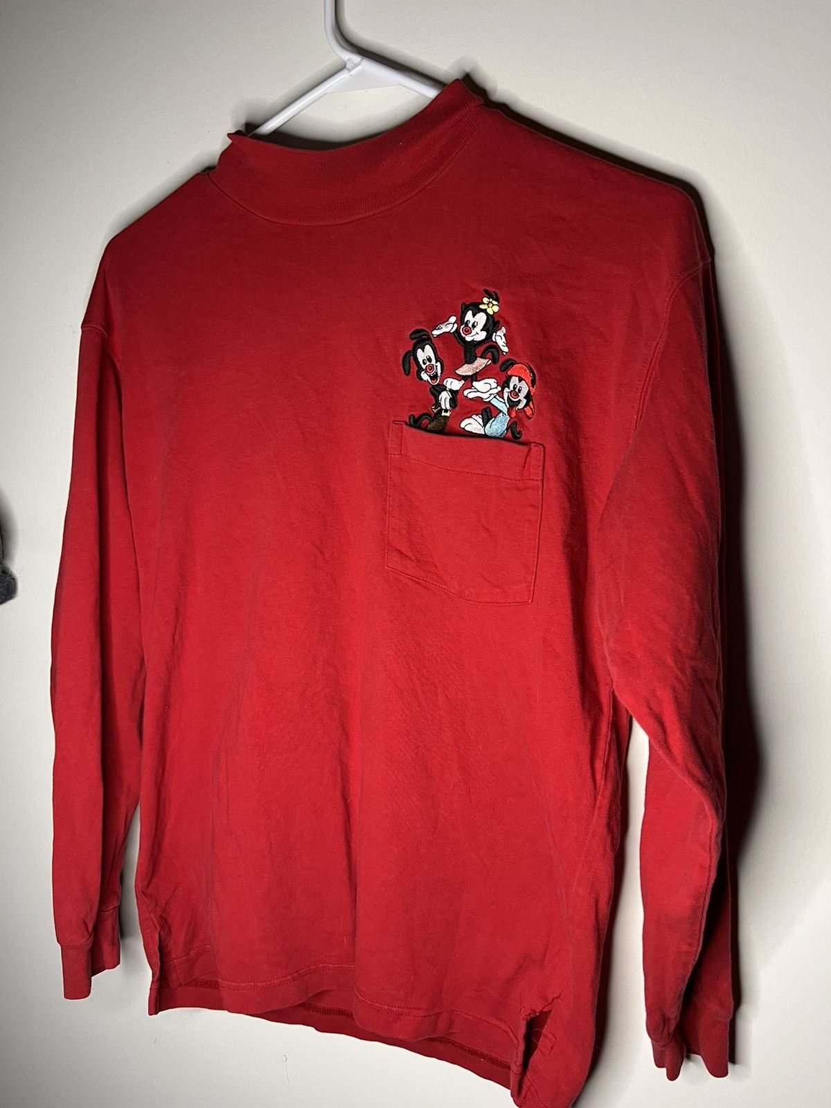 Vintage Vintage 90s Embroidered Animaniacs Long Sleeve Mock Neck Size US S / EU 44-46 / 1 - 1 Thumbnail