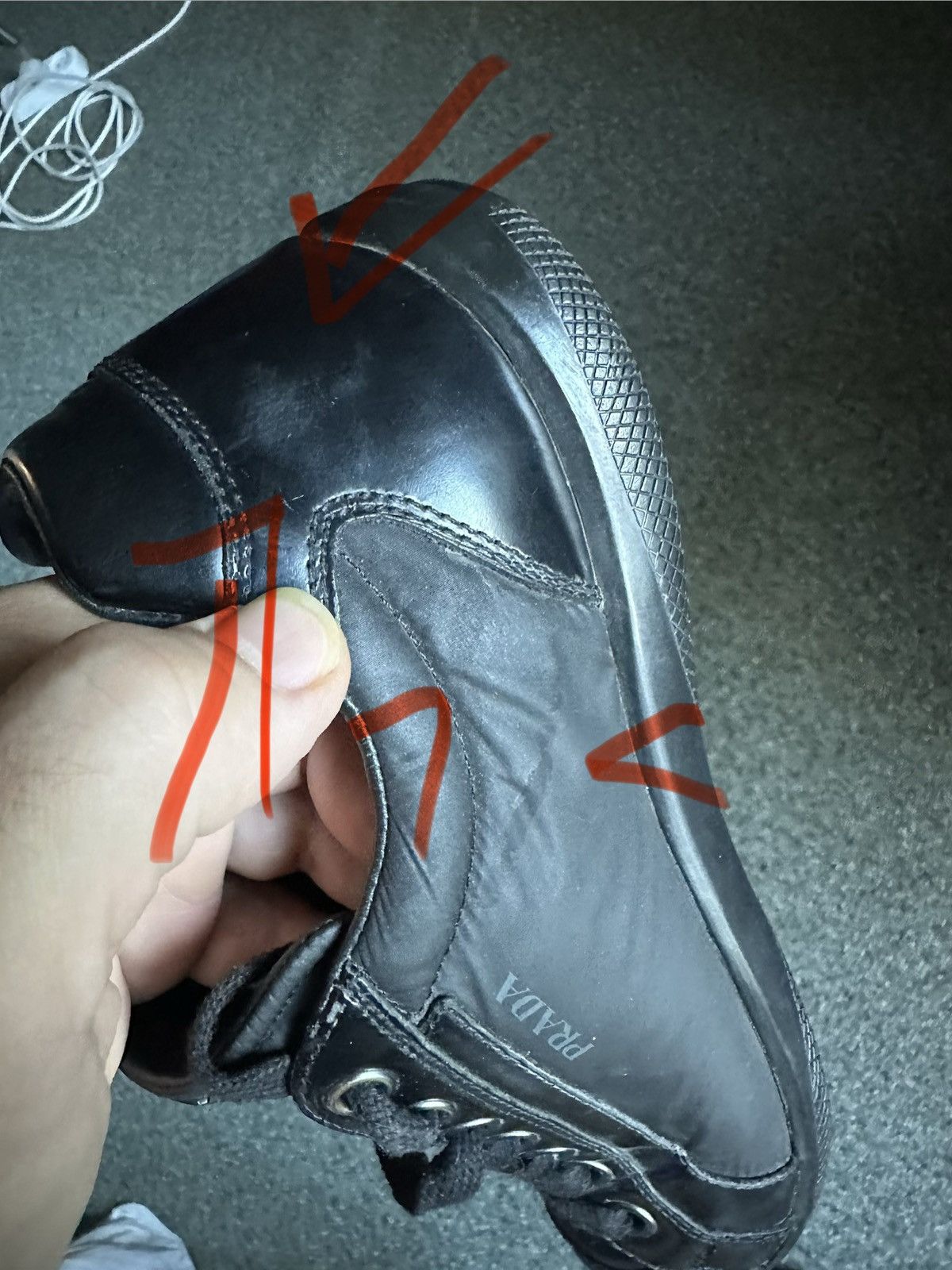 Prada Prada sneakers size 10 US leather/nylon Size US 9.5 / EU 42-43 - 14 Thumbnail