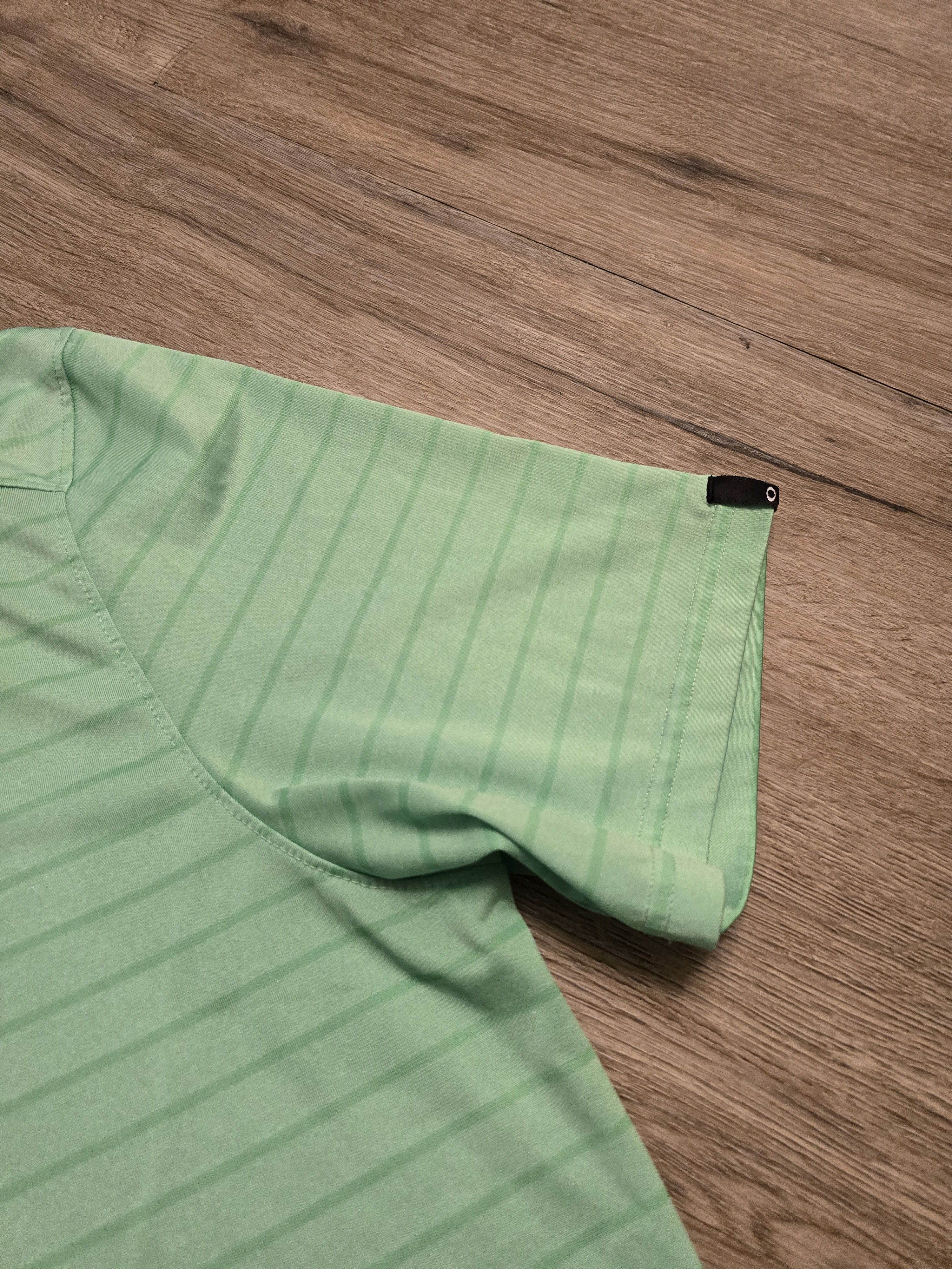 Oakley Oakley Men's Regular Fit Green Striped Polo Size XL Size US XL / EU 56 / 4 - 3 Thumbnail