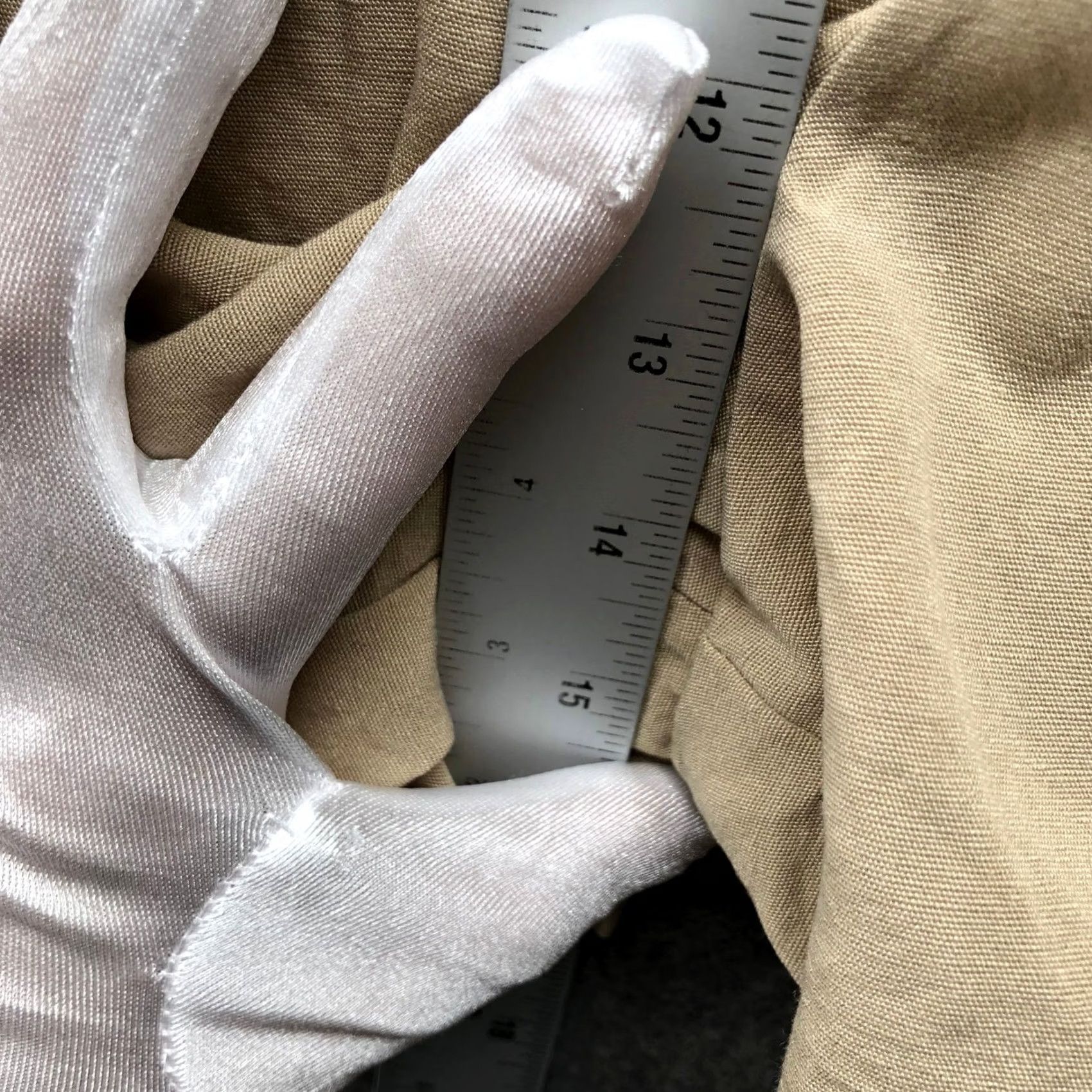 Zara Zara Pleated High Waisted Linen Blend Shorts Womens L Beige Relaxed Lightweight Size 24" / US 00 / IT 34 - 5 Thumbnail