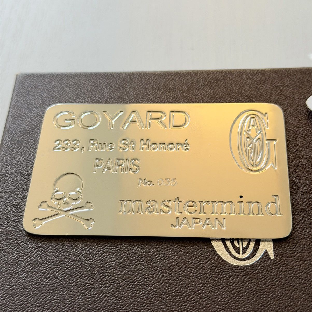 Goyard Goyard Mastermind Metal Numbering Plate RARE 100% Authentic Size ONE SIZE - 2 Thumbnail