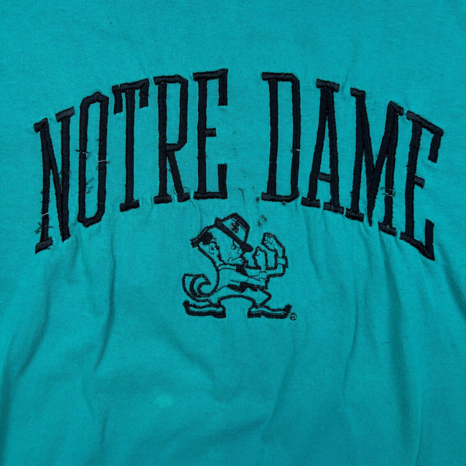 Logo 7 × NCAA × Vintage 90s Logo 7 Notre Dame University T Shirt XL Fighting Irish Size US XL / EU 56 / 4 - 3 Thumbnail